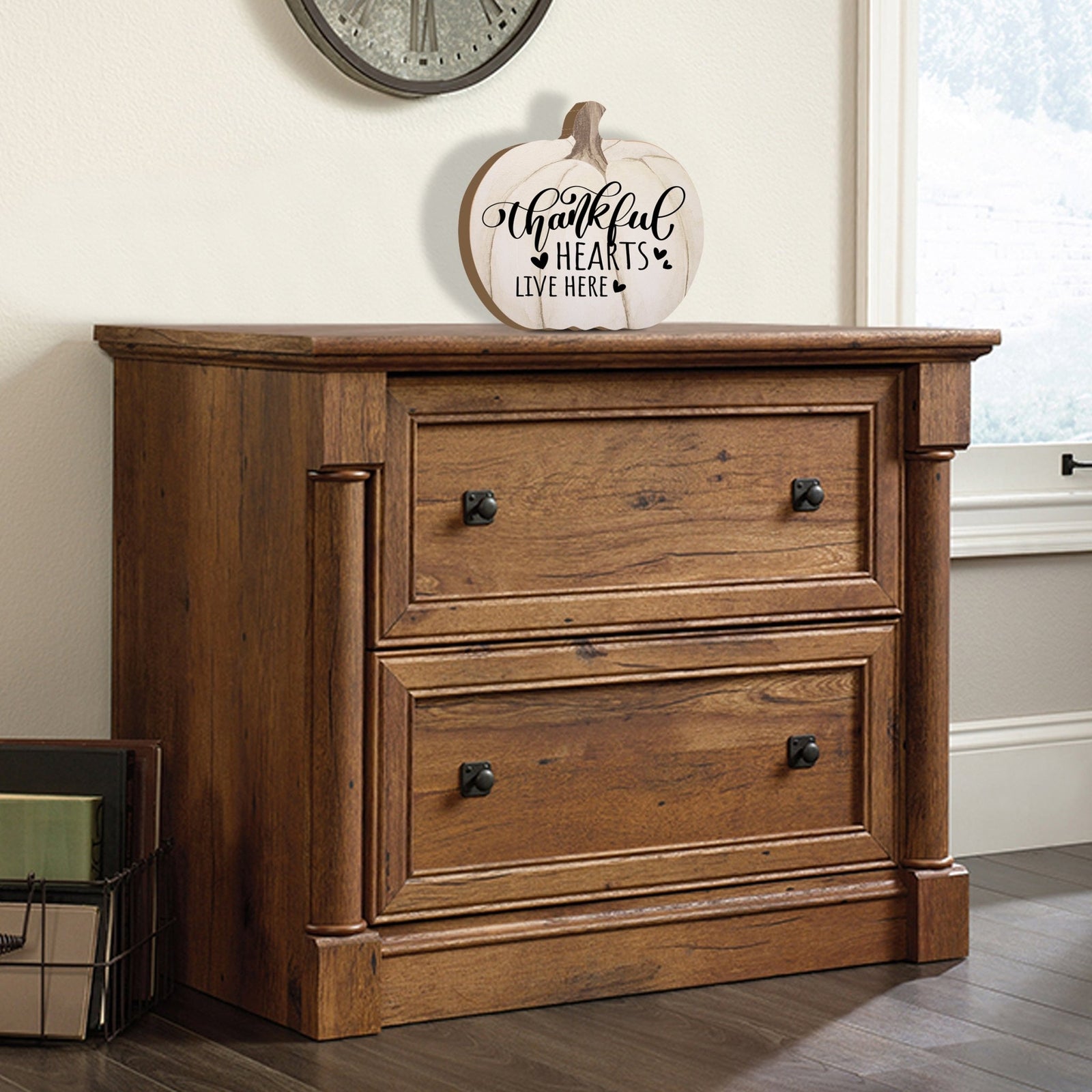 Pumpkin shelf decor Decorative Home Décor - Thankful Hearts - LifeSong Milestones