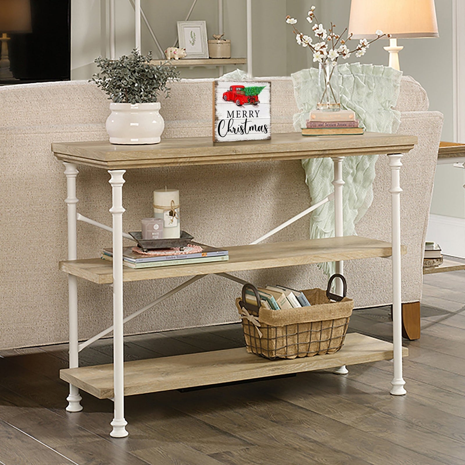 Red Farm Truck Christmas Tree Shelf Décor - LifeSong Milestones