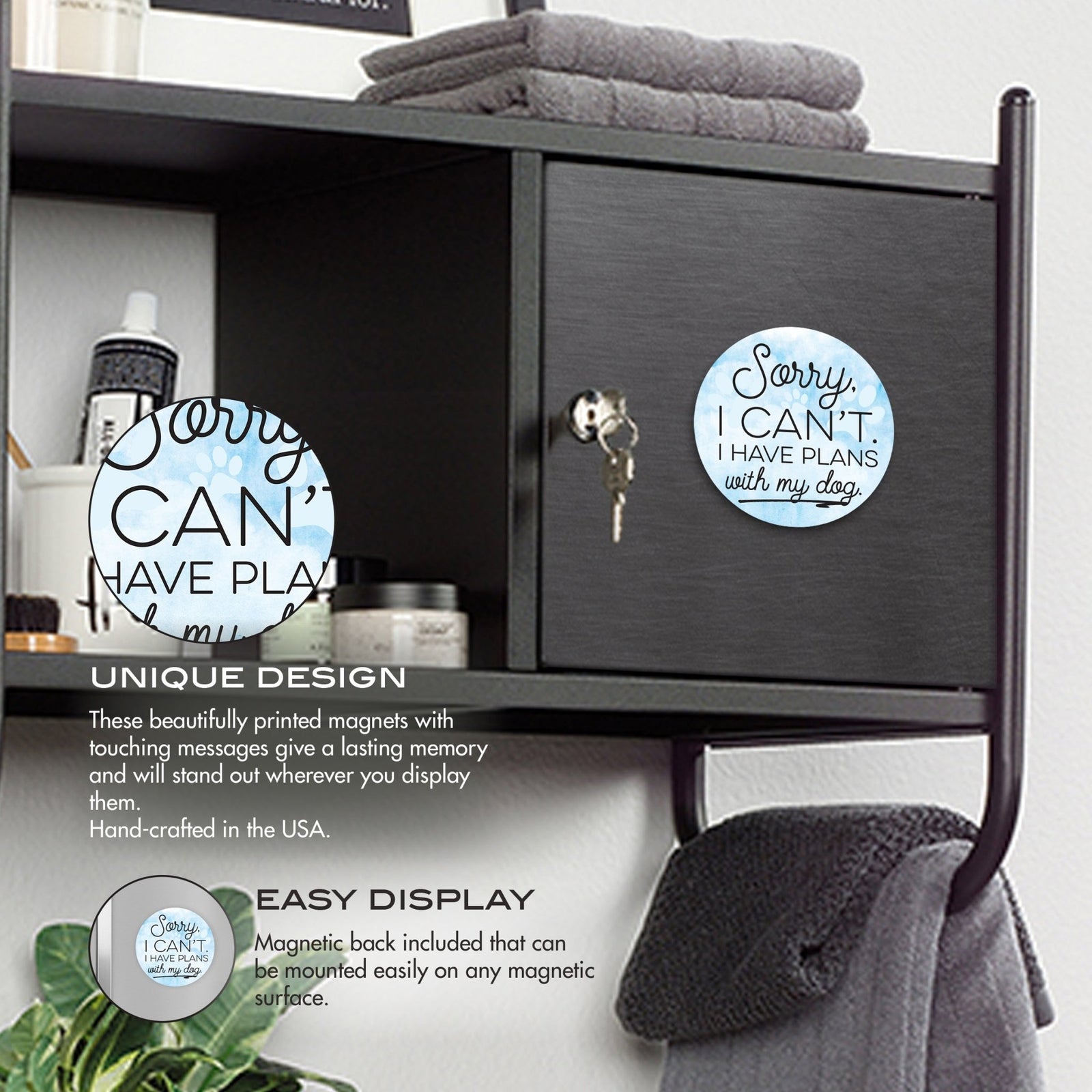 Refrigerator Magnet Perfect Gift Idea For Pet Owners - Sorry, I Can’t I Have Plans - LifeSong Milestones