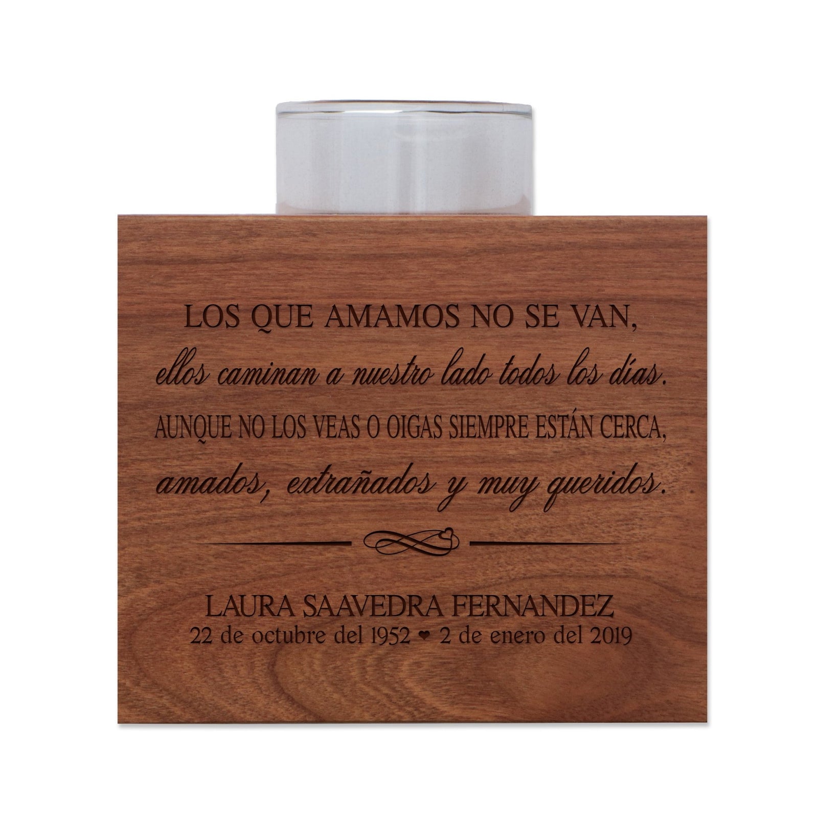 Remembrance Memorial Single Candle Holder - Aquellos Que Amamos - LifeSong Milestones