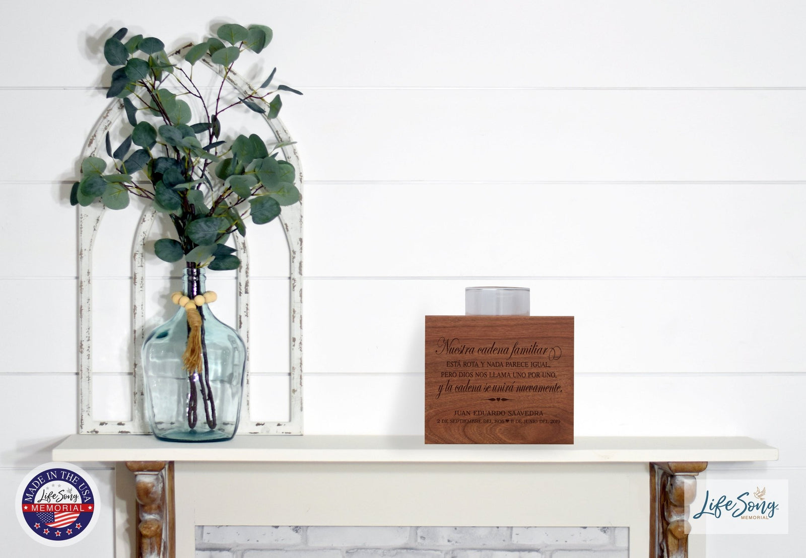 Remembrance Memorial Single Candle Holder - Difícil de Olvidar - LifeSong Milestones