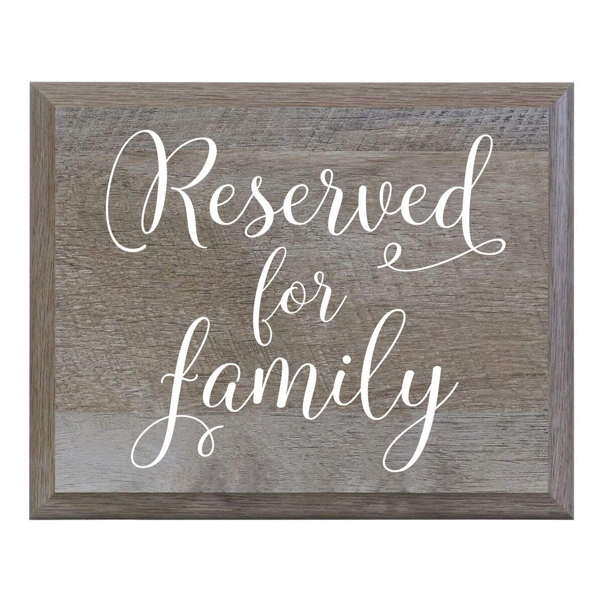 Reserved For Family Decorative Wedding Party sign (6x8) - LifeSong Milestones