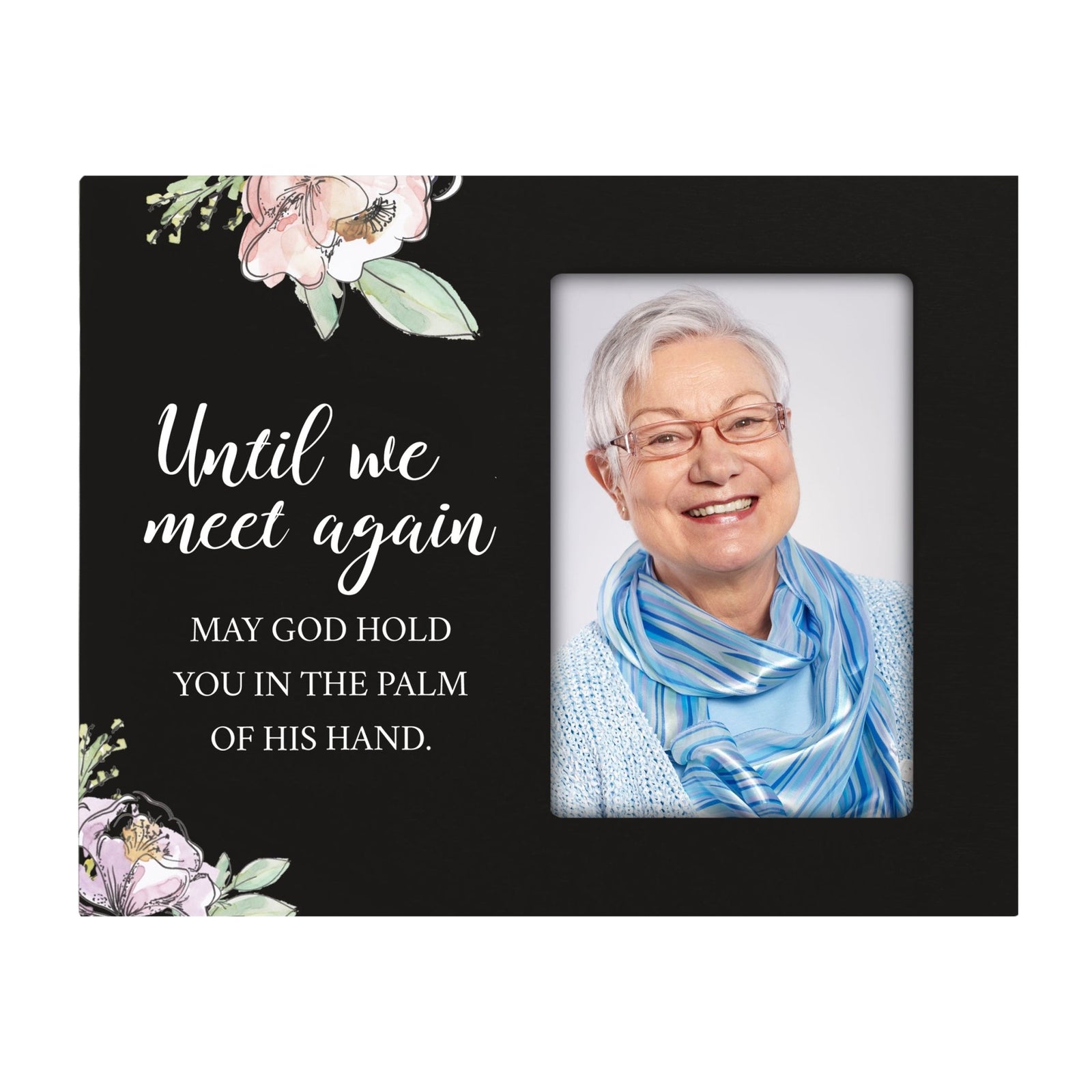 Rustic-Inspired Wooden Human Memorial Frames That Holds A 4x6in Photo - Until We Meet Again V2 - LifeSong Milestones