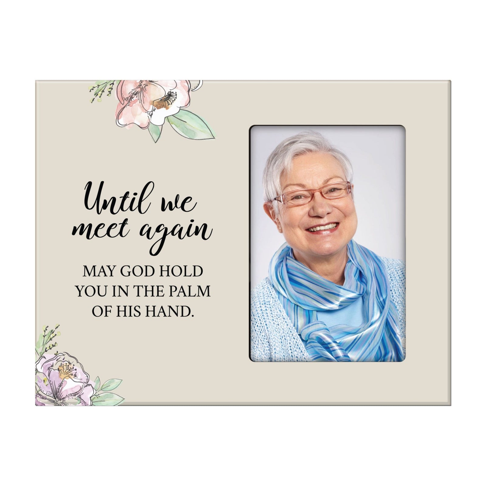 Rustic-Inspired Wooden Human Memorial Frames That Holds A 4x6in Photo - Until We Meet Again V2 - LifeSong Milestones