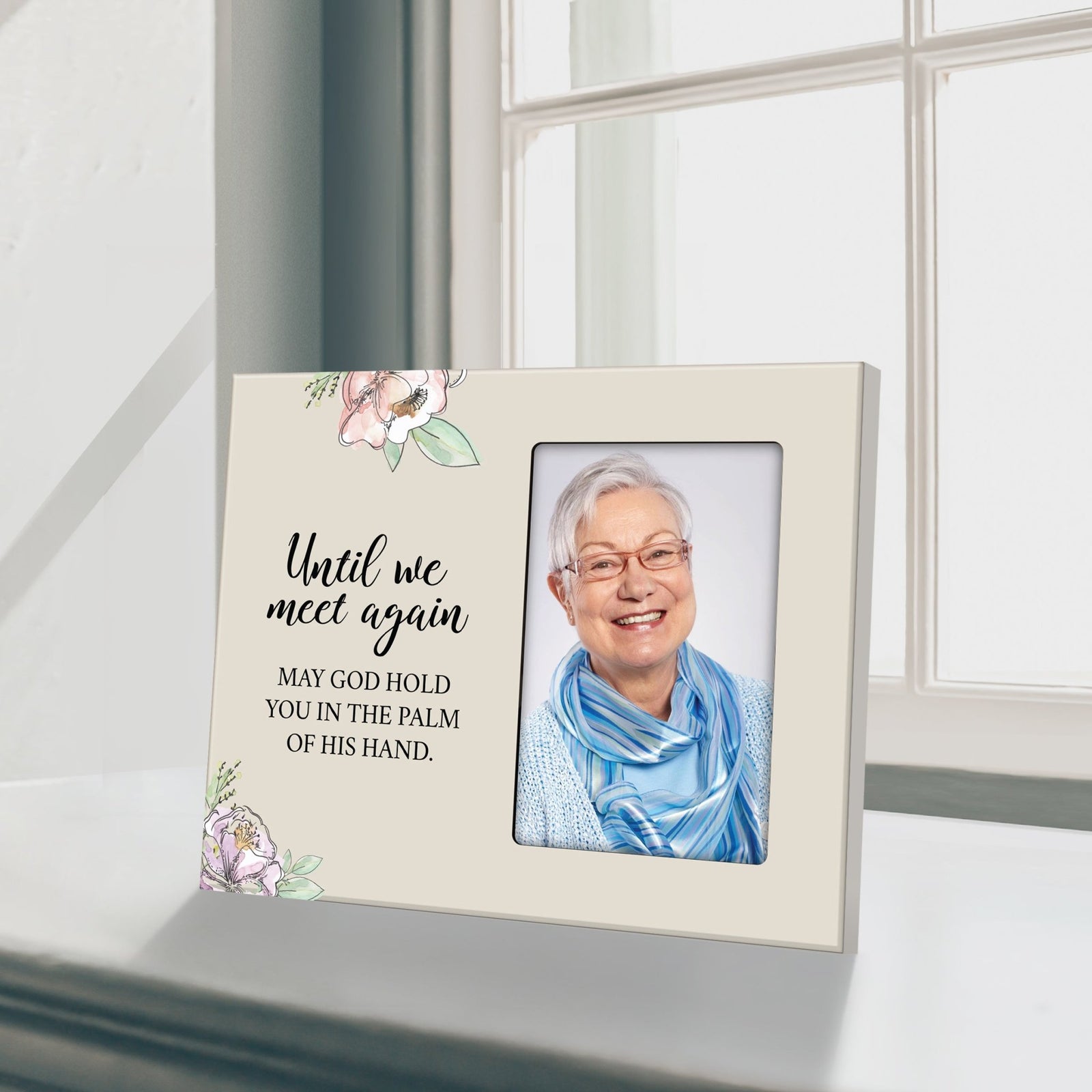 Rustic-Inspired Wooden Human Memorial Frames That Holds A 4x6in Photo - Until We Meet Again V2 - LifeSong Milestones