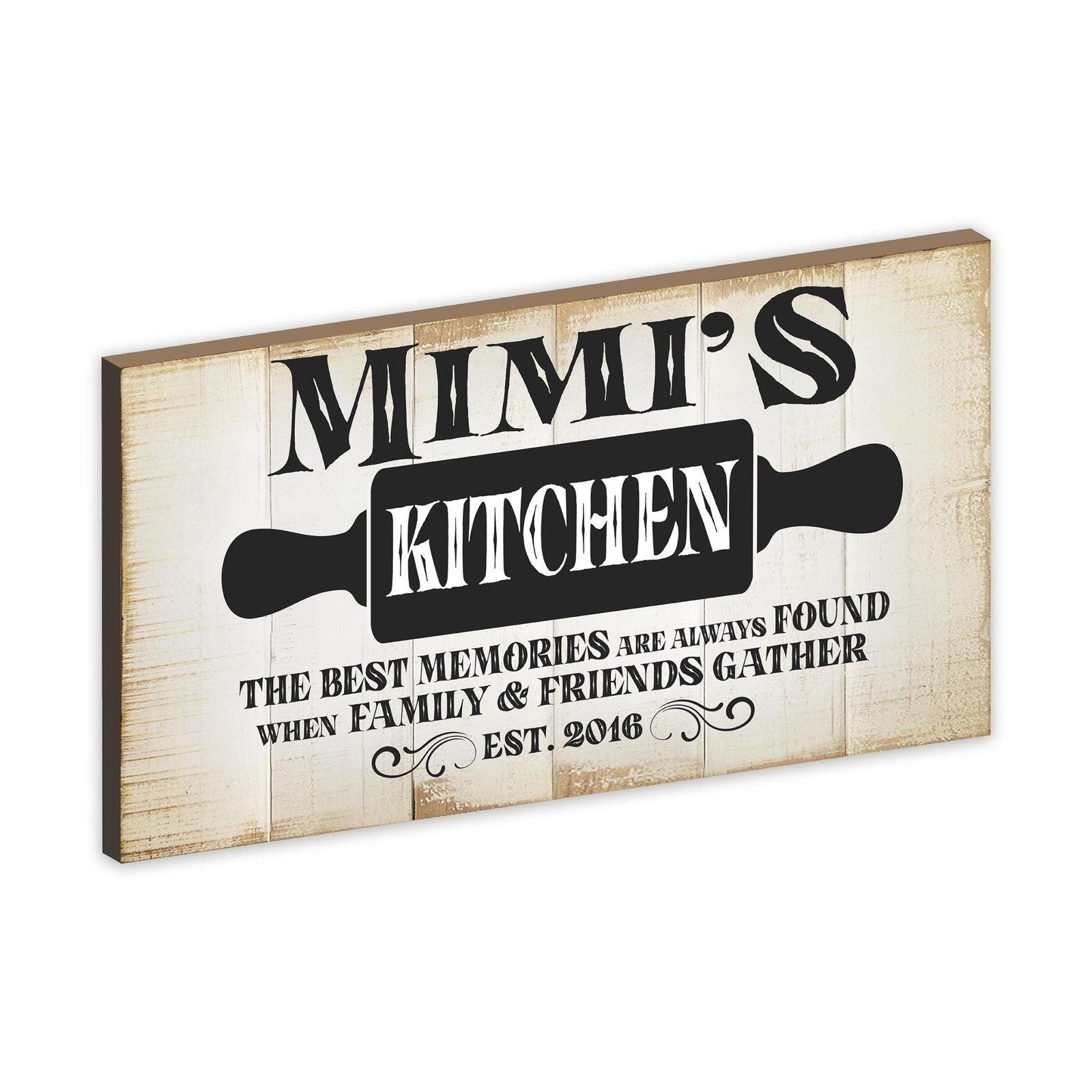 Rustic Kitchen Wooden Wall Plaque Home Décor or Gift Ideas - The Best Memories - LifeSong Milestones
