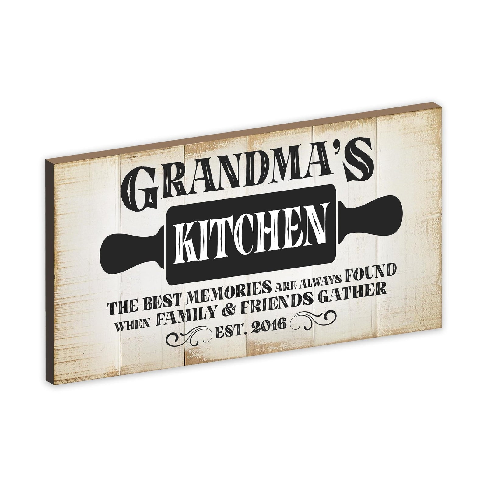 Rustic Kitchen Wooden Wall Plaque Home Décor or Gift Ideas - The Best Memories - LifeSong Milestones