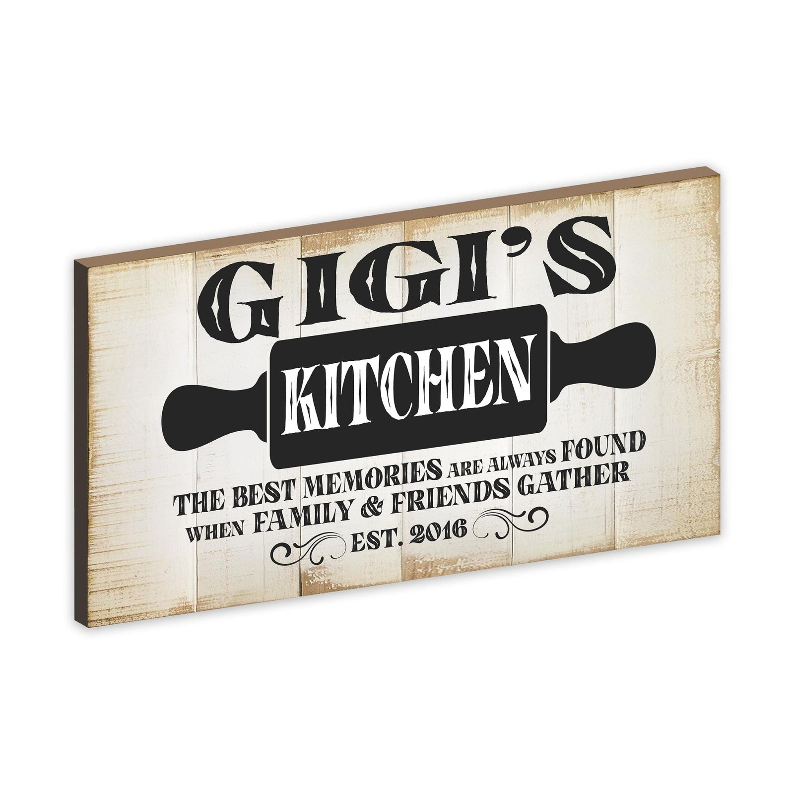Rustic Kitchen Wooden Wall Plaque Home Décor or Gift Ideas - The Best Memories - LifeSong Milestones