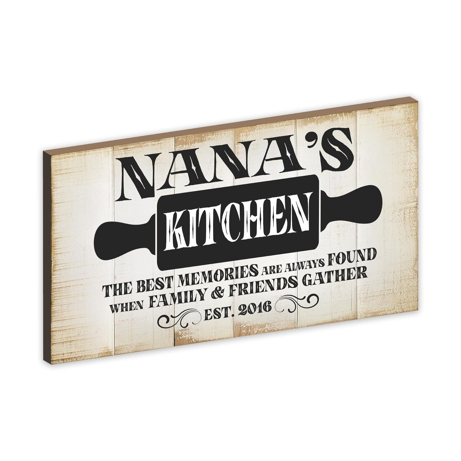Rustic Kitchen Wooden Wall Plaque Home Décor or Gift Ideas - The Best Memories - LifeSong Milestones