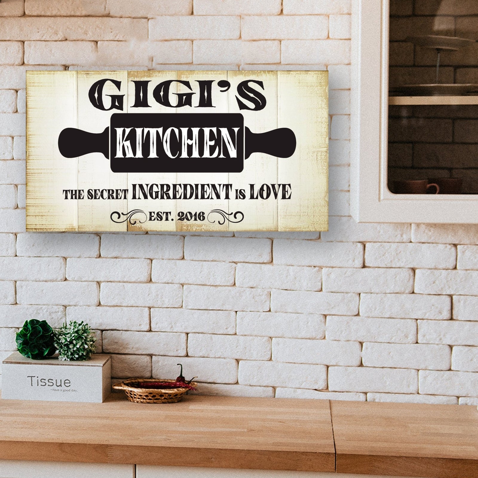 Rustic Kitchen Wooden Wall Plaque Home Décor or Gift Ideas - The Best Memories - LifeSong Milestones