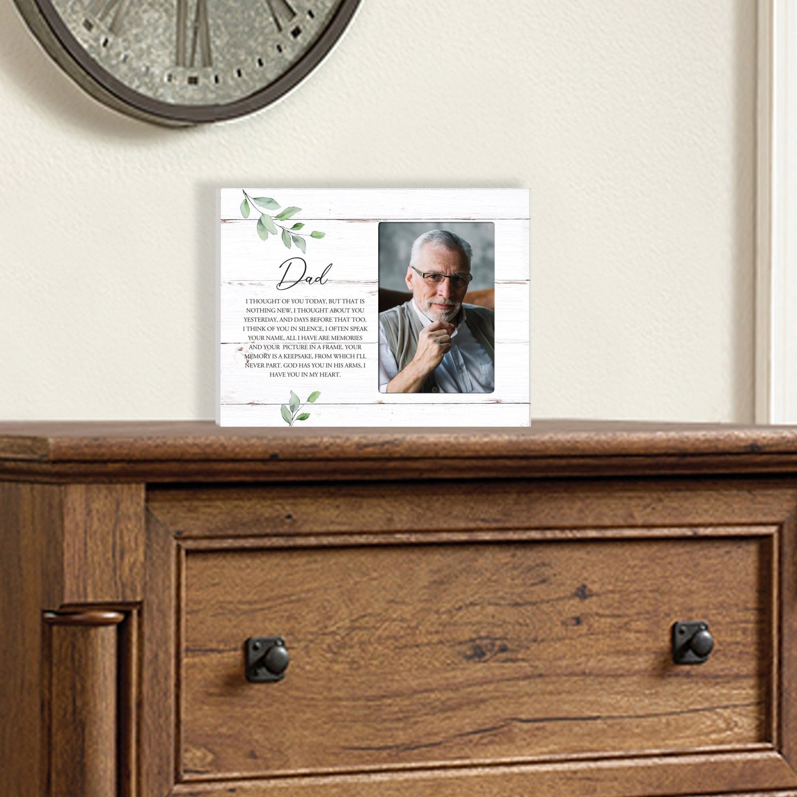 Sentimental Human Memorial Photo Frame Gift Bereavement Gift Idea - Dad I thought of you - LifeSong Milestones
