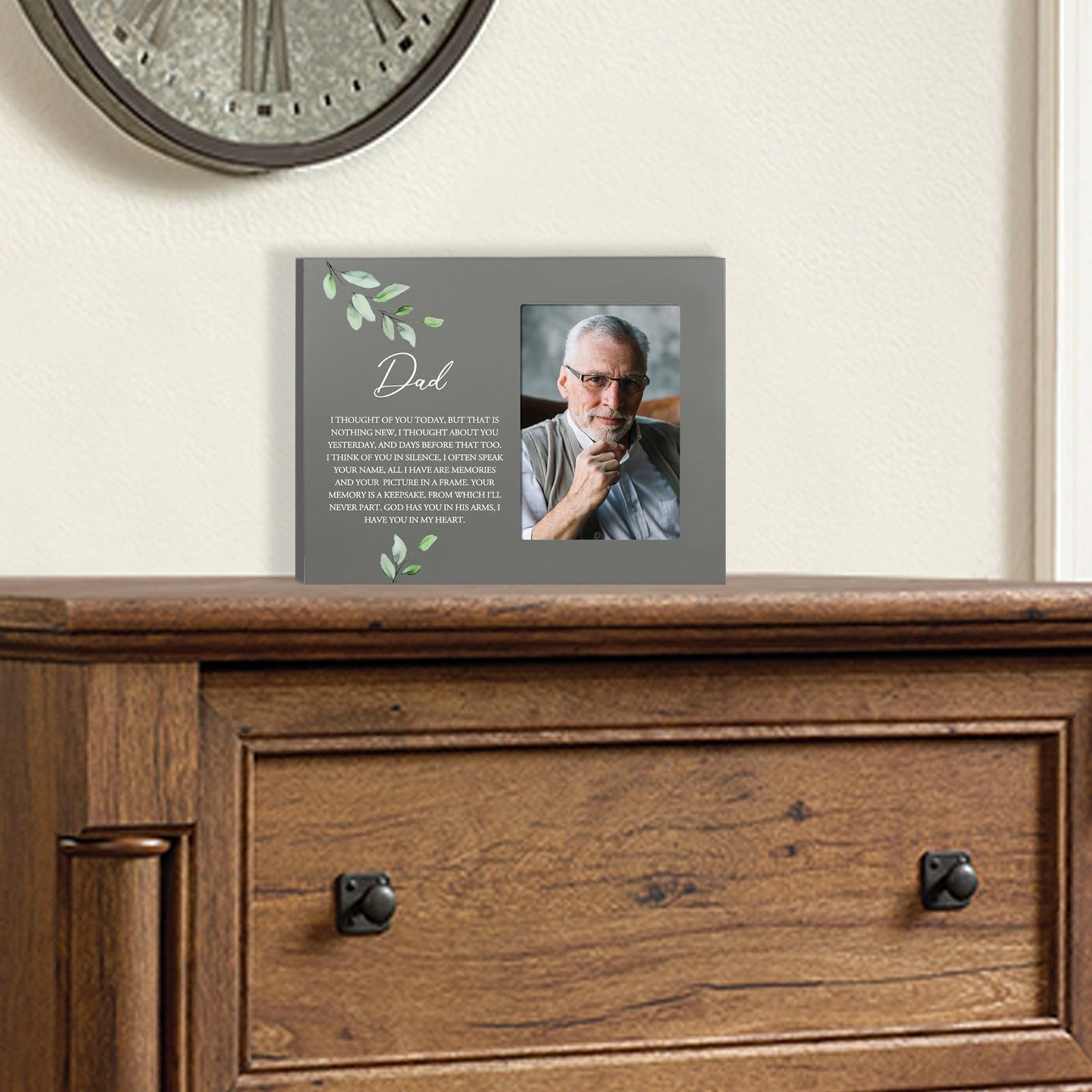 Sentimental Human Memorial Photo Frame Gift Bereavement Gift Idea - Dad I thought of you - LifeSong Milestones