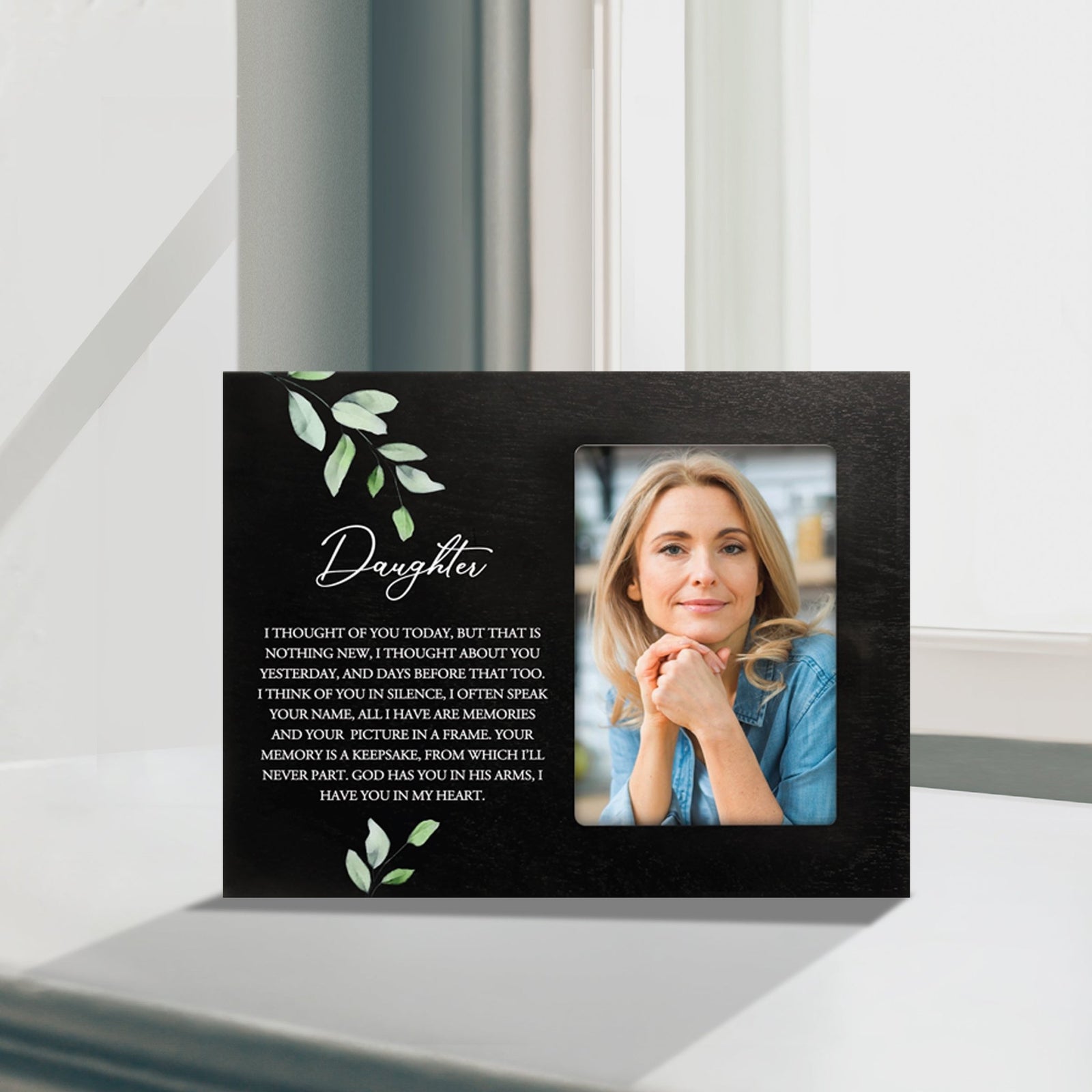 Sentimental Human Memorial Photo Frame Gift Bereavement Gift Idea - Daughter I thought of you - LifeSong Milestones