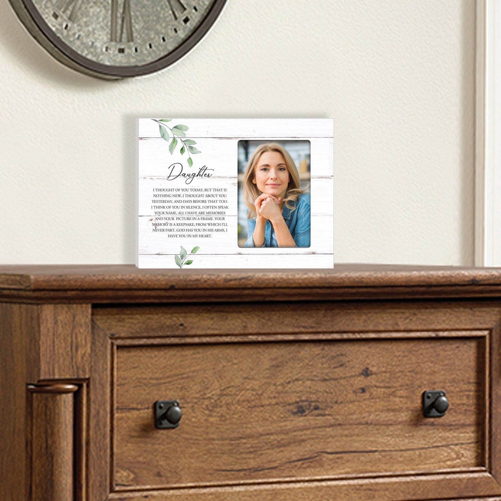 Sentimental Human Memorial Photo Frame Gift Bereavement Gift Idea - Daughter I thought of you - LifeSong Milestones