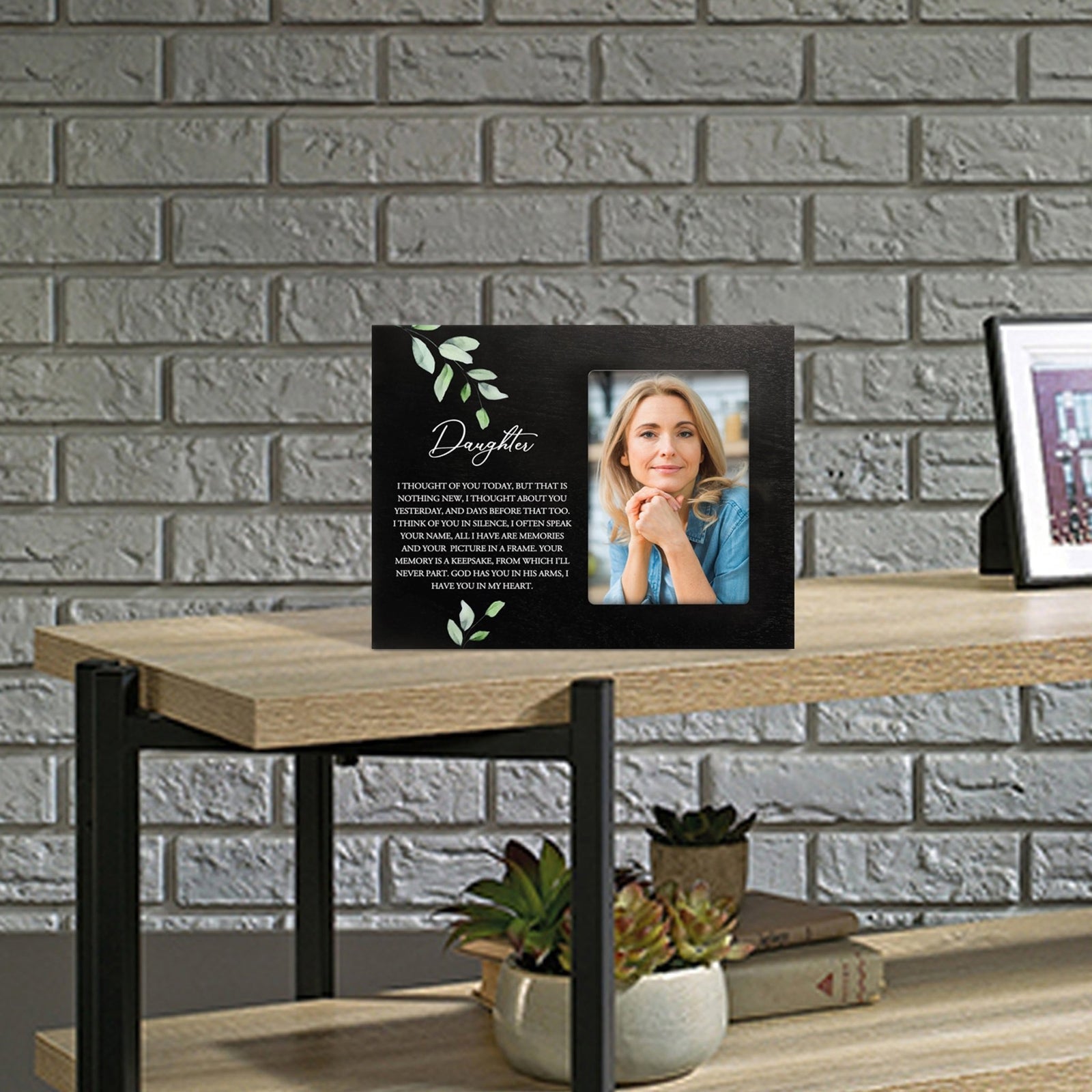Sentimental Human Memorial Photo Frame Gift Bereavement Gift Idea - Daughter I thought of you - LifeSong Milestones