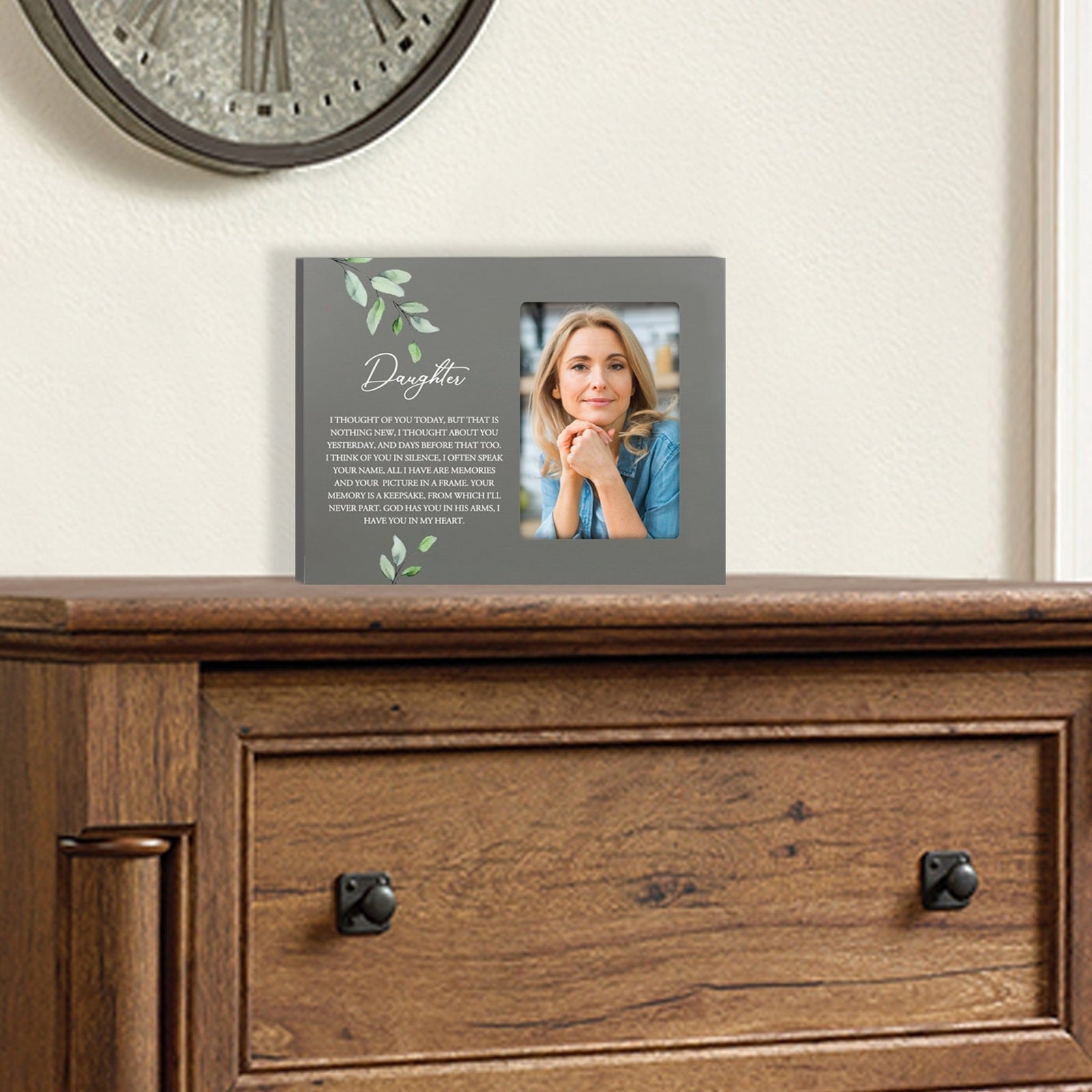 Sentimental Human Memorial Photo Frame Gift Bereavement Gift Idea - Daughter I thought of you - LifeSong Milestones