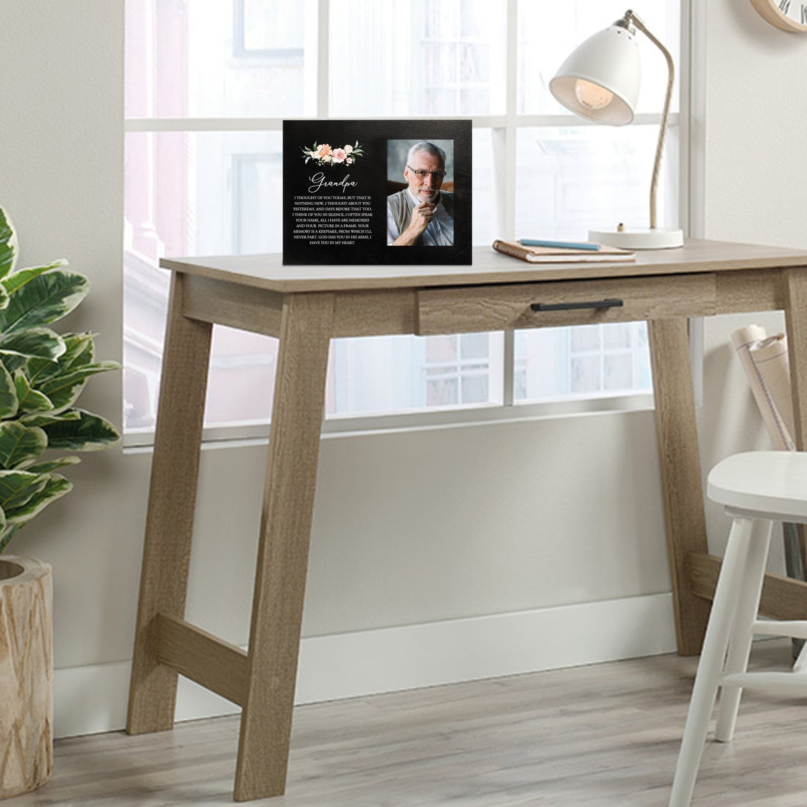 Sentimental Human Memorial Photo Frame Gift Bereavement Gift Idea - Grandpa I thought of you - LifeSong Milestones