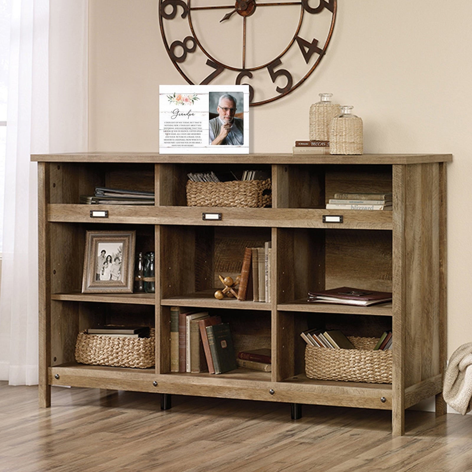 Sentimental Human Memorial Photo Frame Gift Bereavement Gift Idea - Grandpa I thought of you - LifeSong Milestones