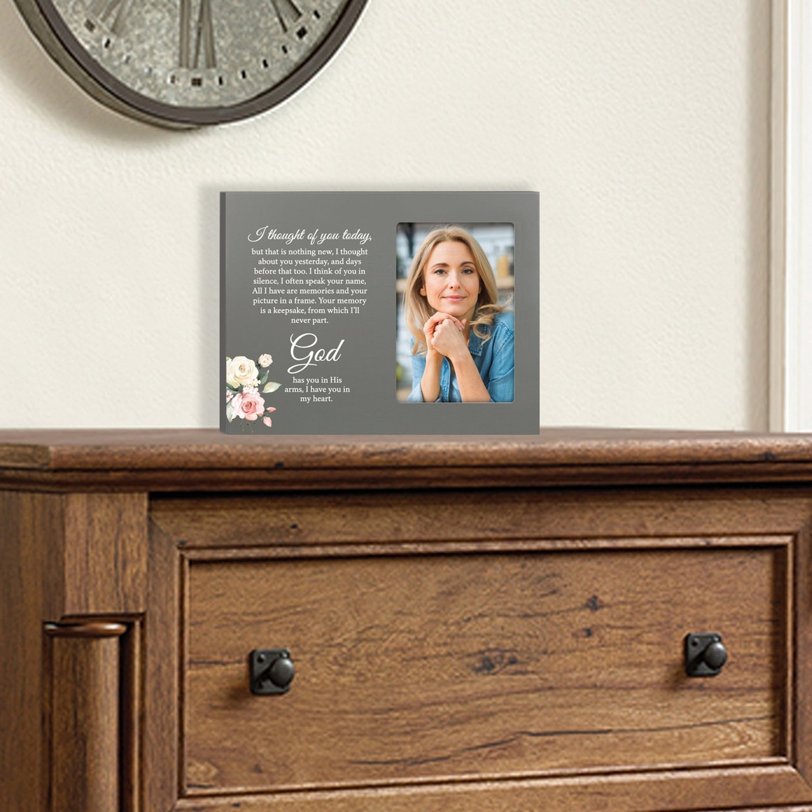 Sentimental Human Memorial Photo Frame Gift Bereavement Gift Idea - I thought of you - LifeSong Milestones