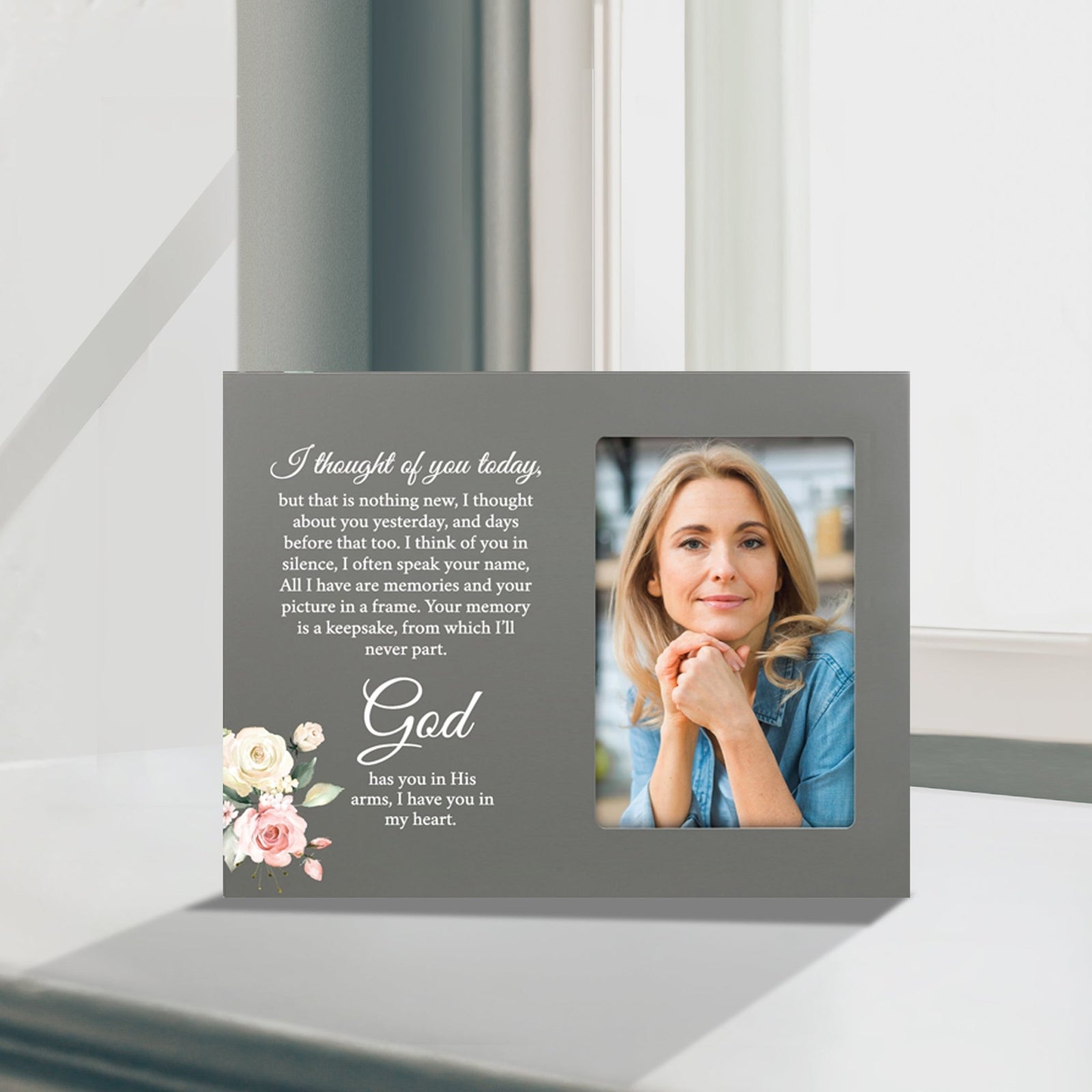 Sentimental Human Memorial Photo Frame Gift Bereavement Gift Idea - I thought of you - LifeSong Milestones
