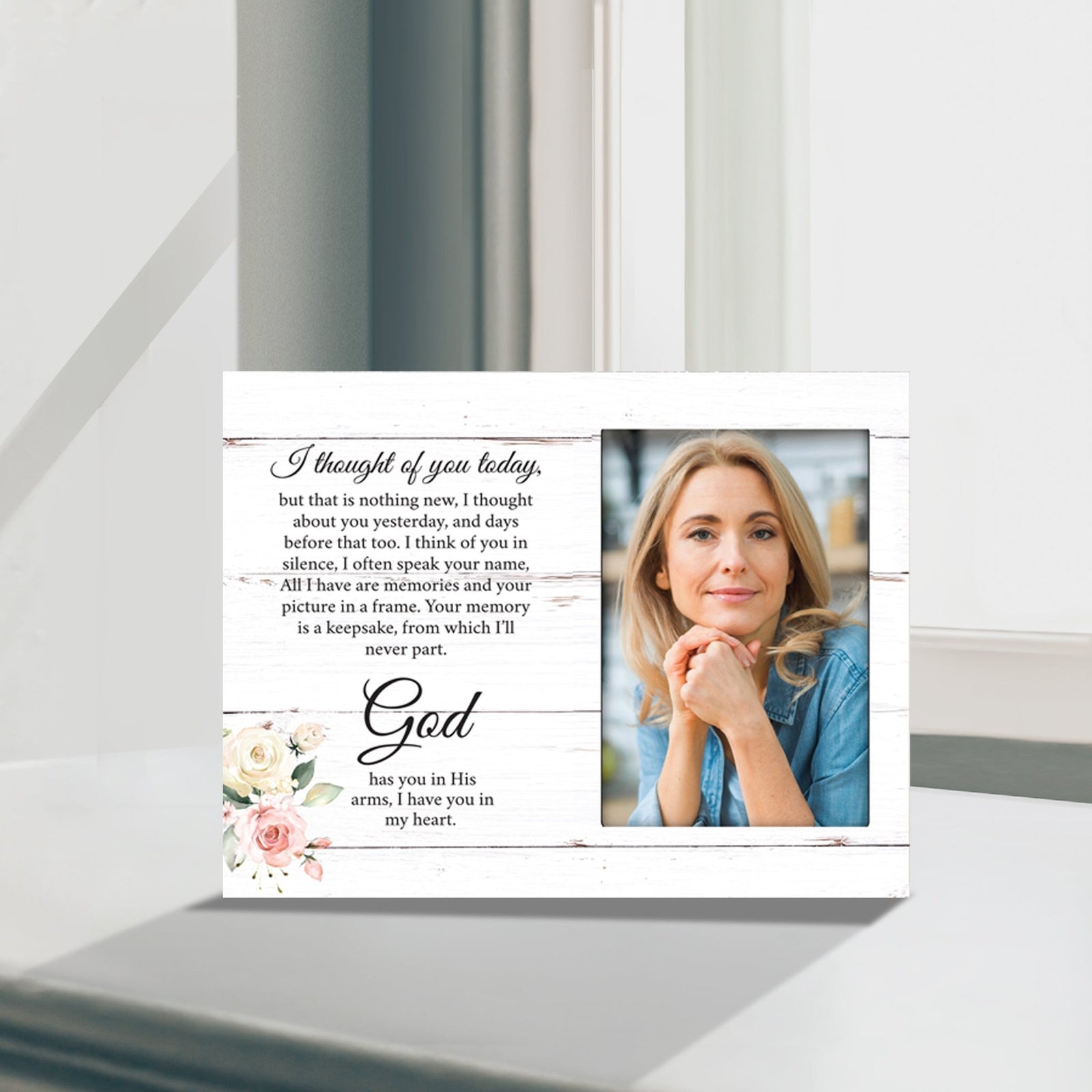 Sentimental Human Memorial Photo Frame Gift Bereavement Gift Idea - I thought of you - LifeSong Milestones