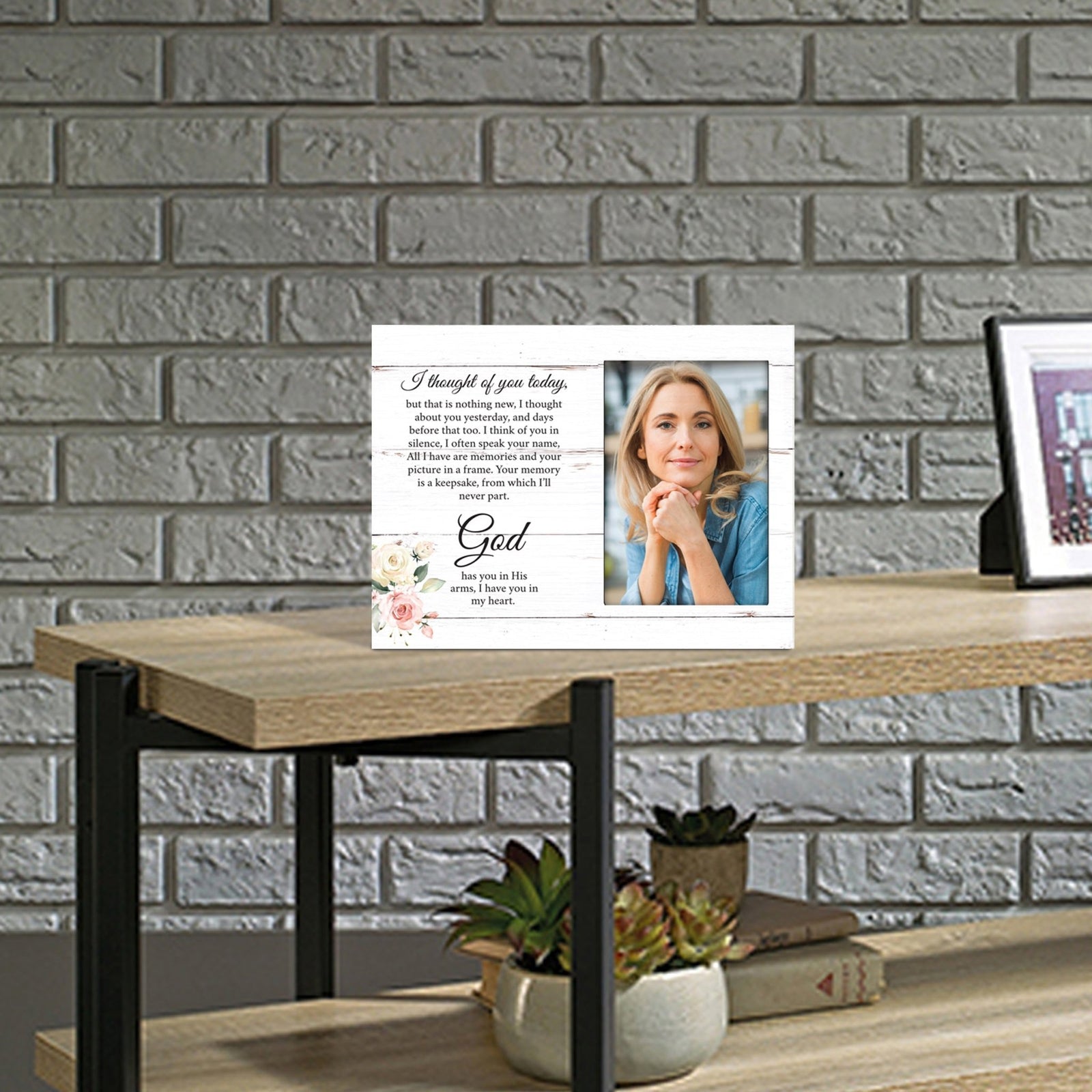 Sentimental Human Memorial Photo Frame Gift Bereavement Gift Idea - I thought of you - LifeSong Milestones