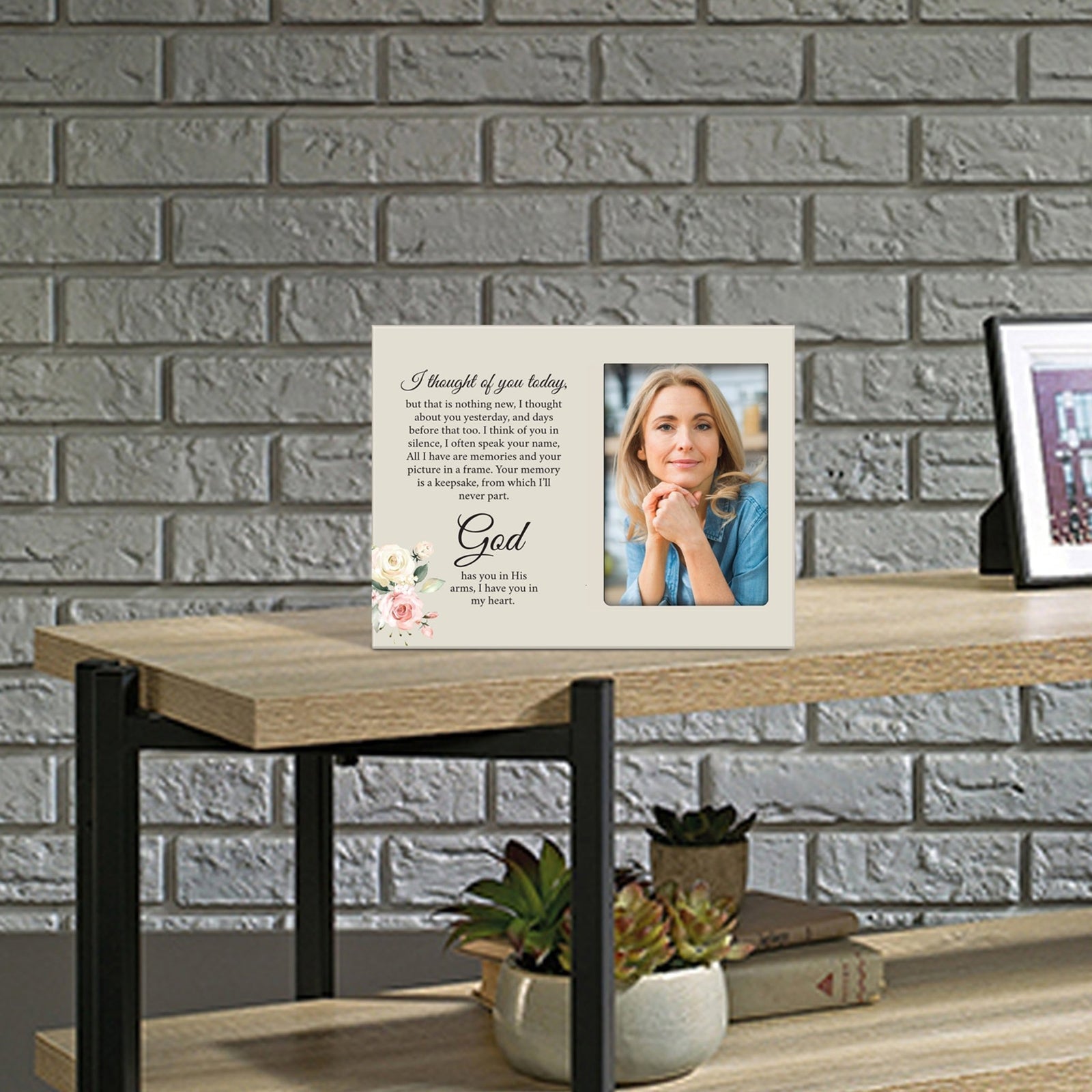 Sentimental Human Memorial Photo Frame Gift Bereavement Gift Idea - I thought of you - LifeSong Milestones