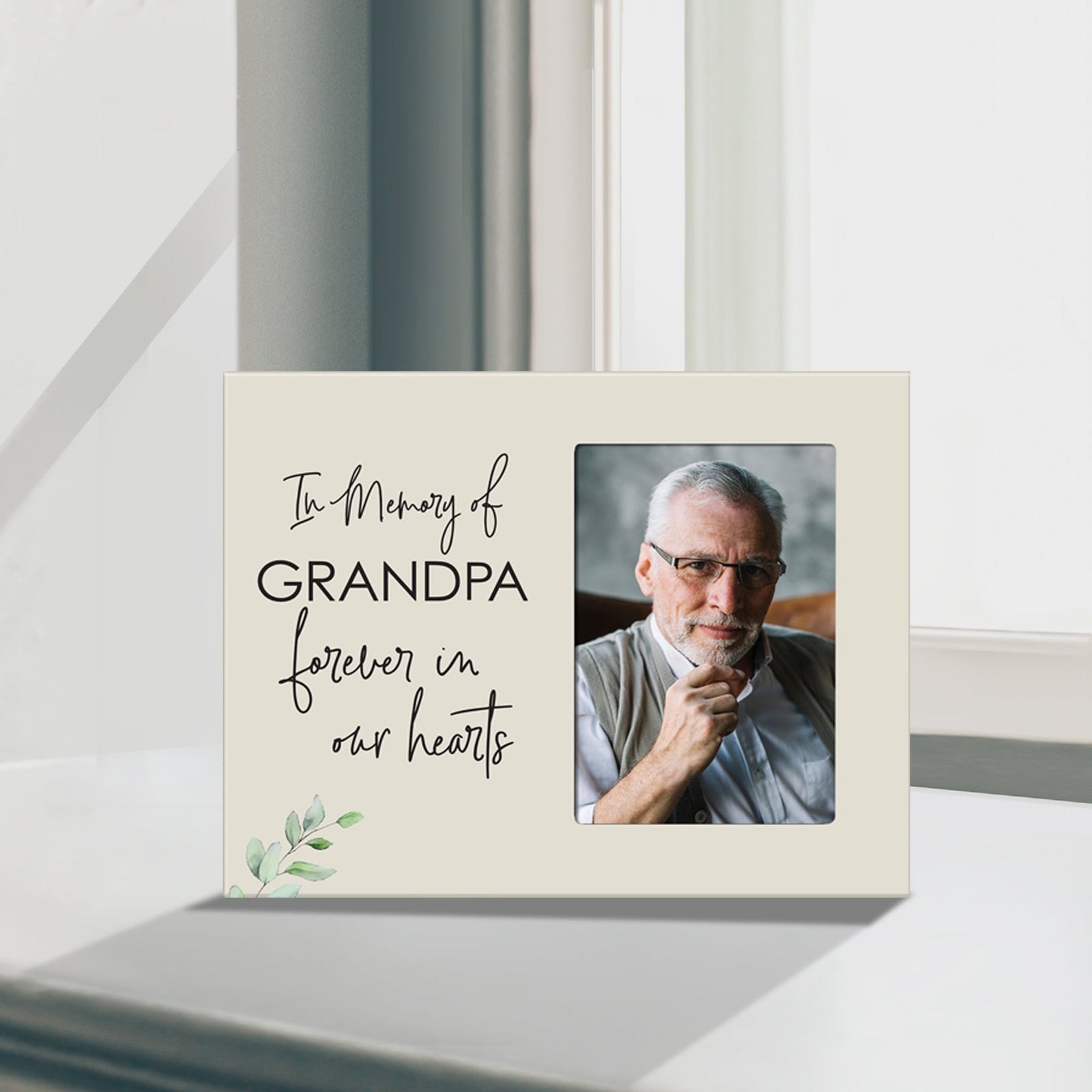 Sentimental Human Memorial Photo Frame Gift Bereavement Gift Idea - In memory of Grandpa - LifeSong Milestones