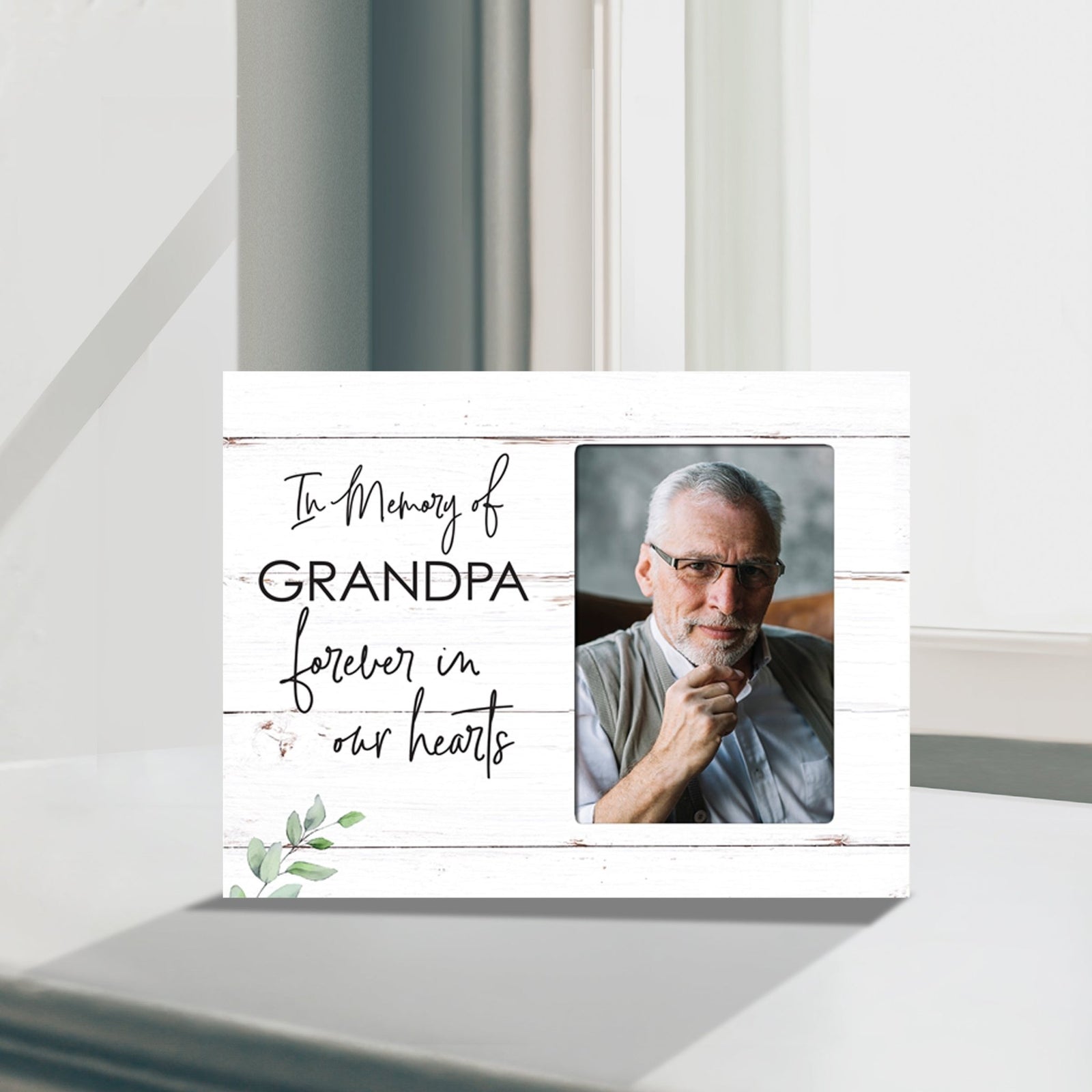 Sentimental Human Memorial Photo Frame Gift Bereavement Gift Idea - In memory of Grandpa - LifeSong Milestones