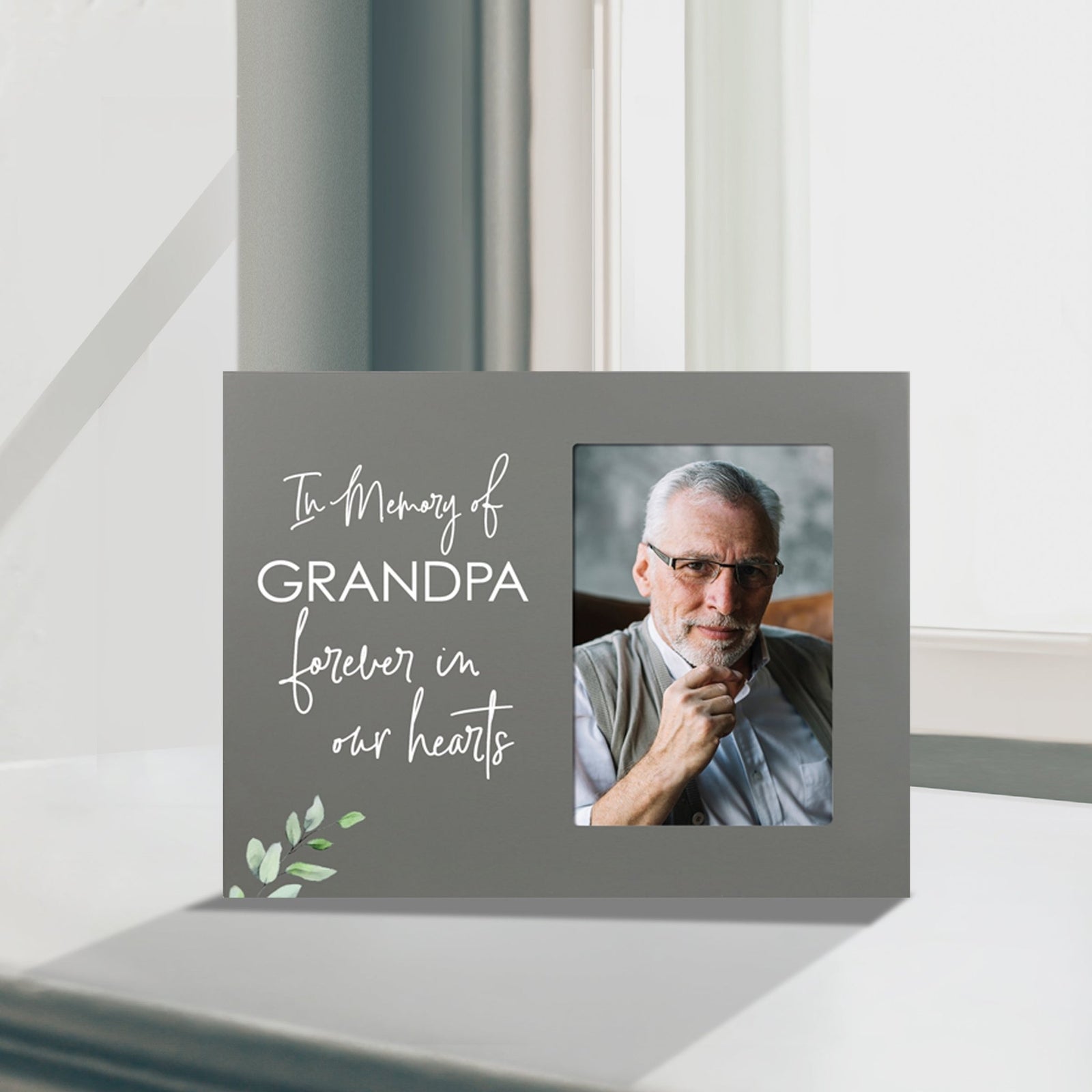 Sentimental Human Memorial Photo Frame Gift Bereavement Gift Idea - In memory of Grandpa - LifeSong Milestones