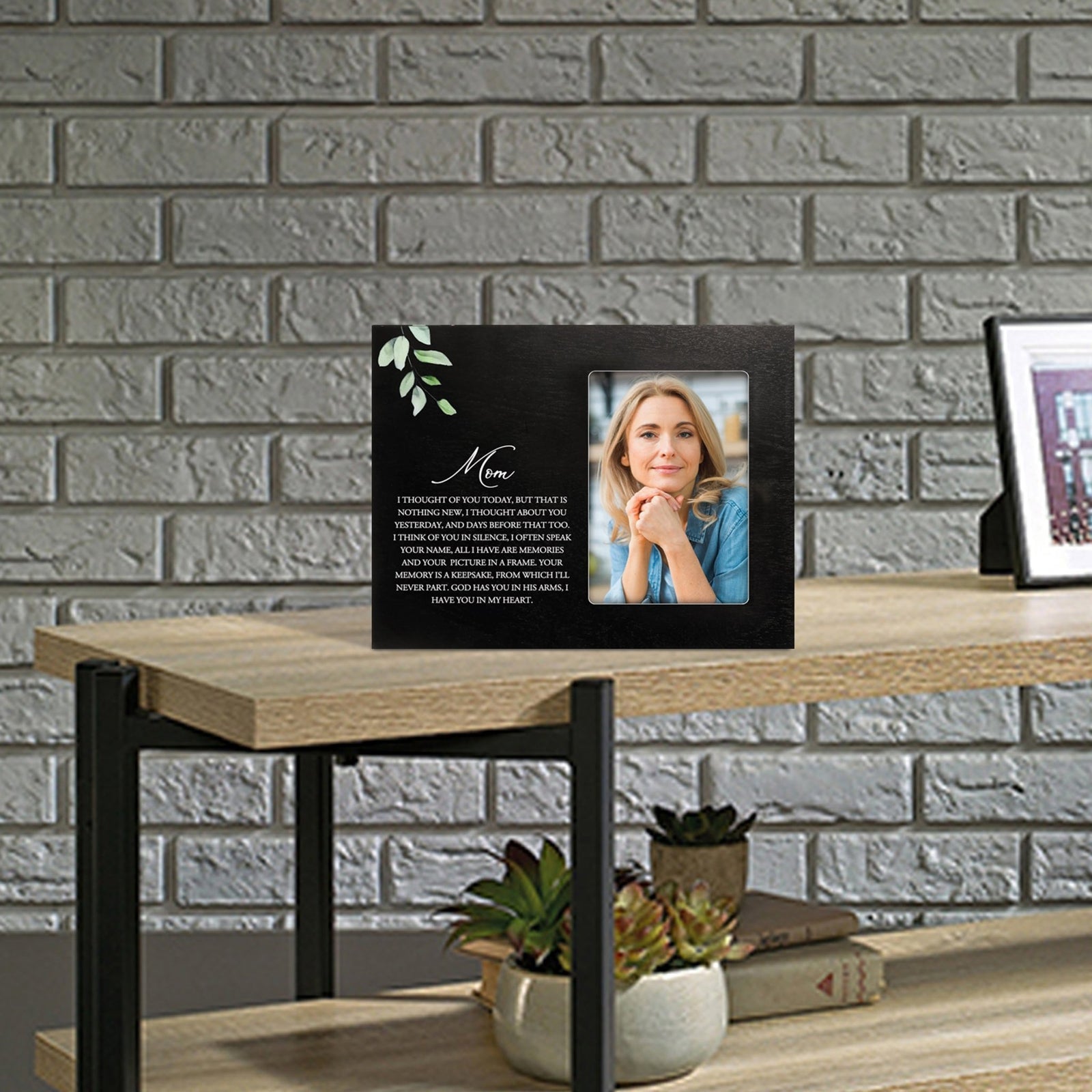 Sentimental Human Memorial Photo Frame Gift Bereavement Gift Idea - Mom I thought of you - LifeSong Milestones