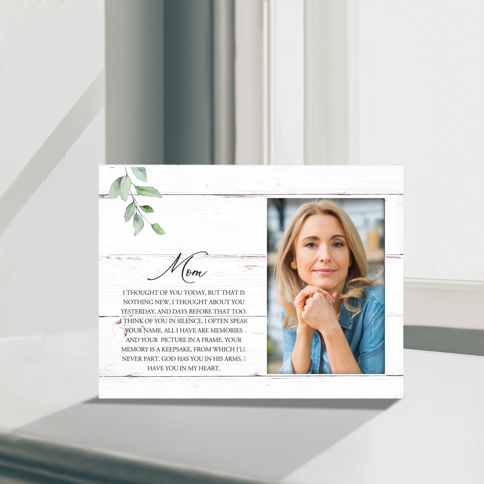 Sentimental Human Memorial Photo Frame Gift Bereavement Gift Idea - Mom I thought of you - LifeSong Milestones