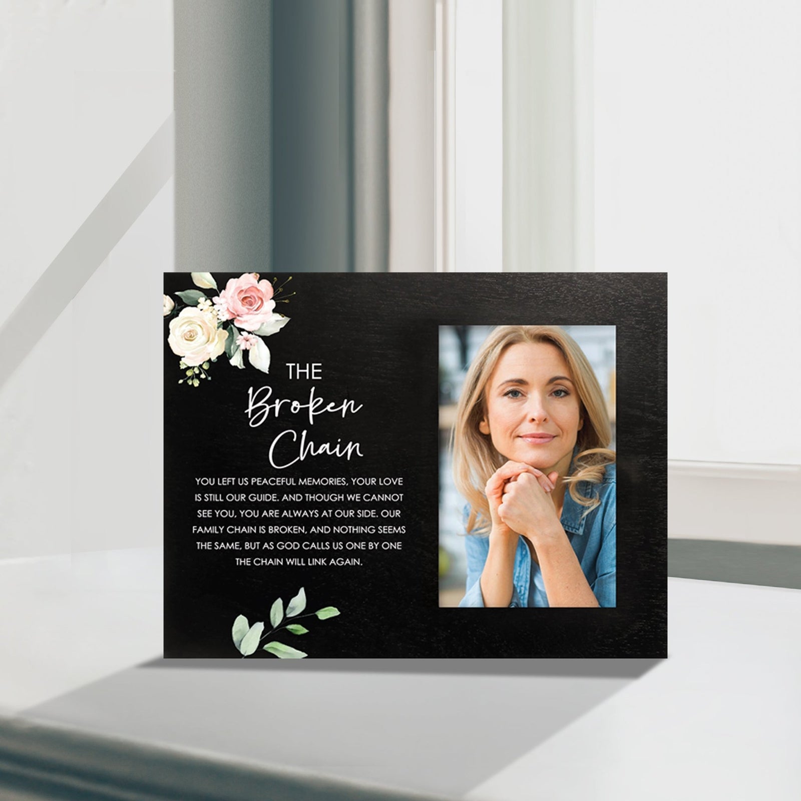 Sentimental Human Memorial Photo Frame Gift Bereavement Gift Idea - The Broken Chain - LifeSong Milestones