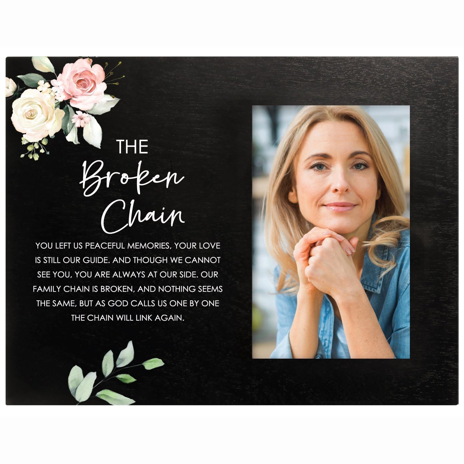 Sentimental Human Memorial Photo Frame Gift Bereavement Gift Idea - The Broken Chain - LifeSong Milestones