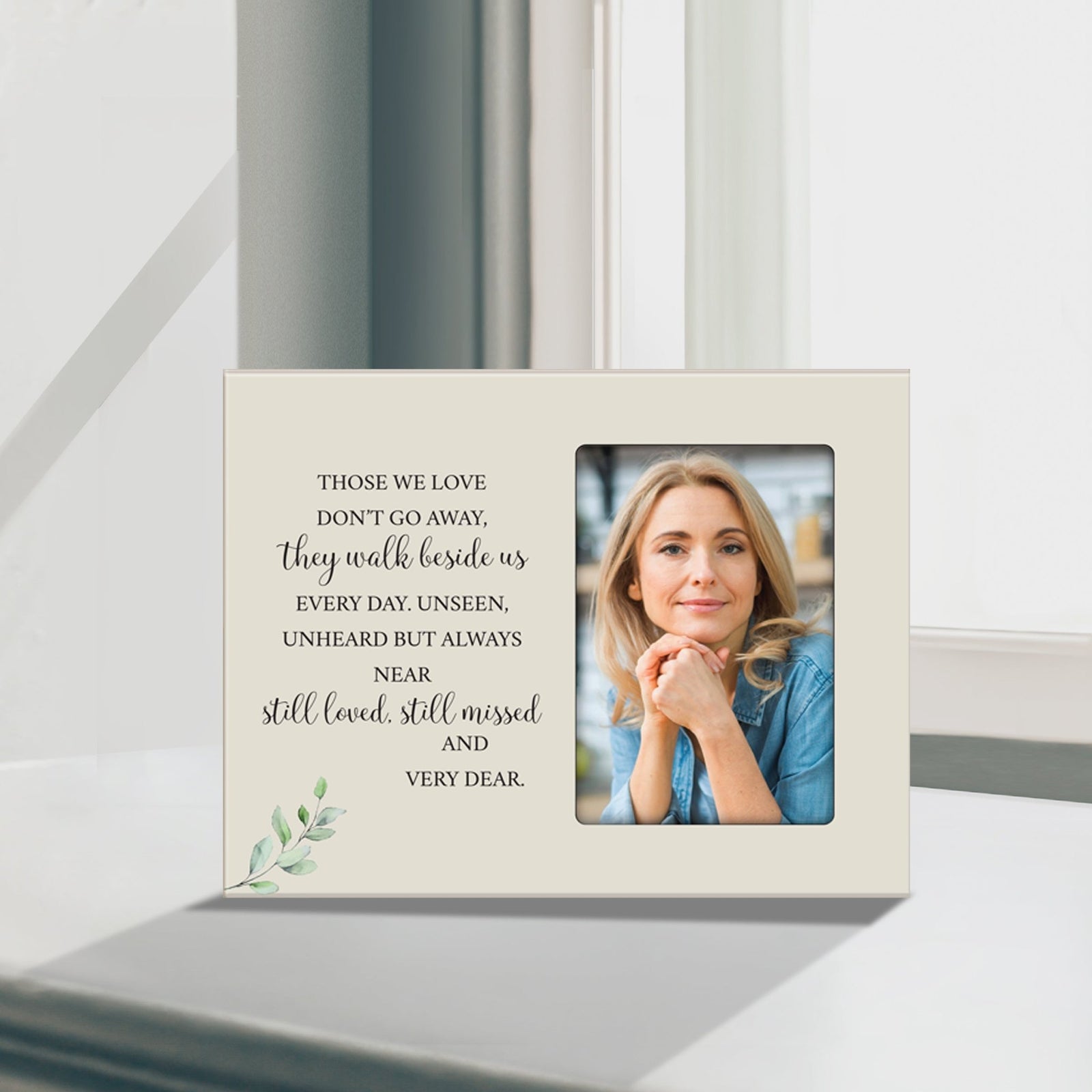 Sentimental Human Memorial Photo Frame Gift Bereavement Gift Idea - Those we love don't go - LifeSong Milestones