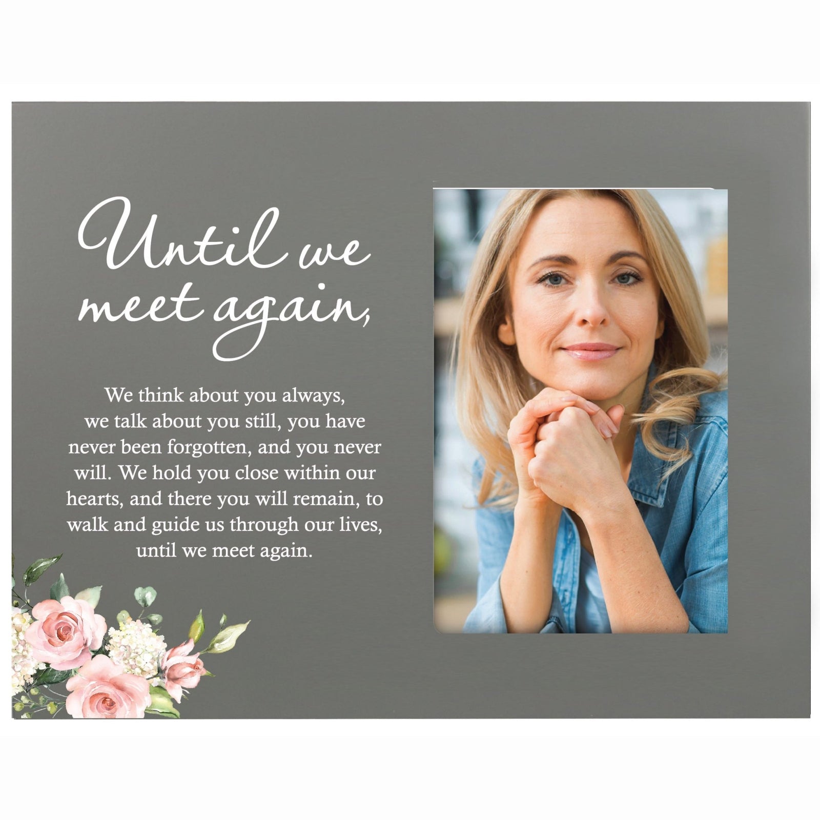 Sentimental Human Memorial Photo Frame Gift Bereavement Gift Idea - Until we meet again - LifeSong Milestones