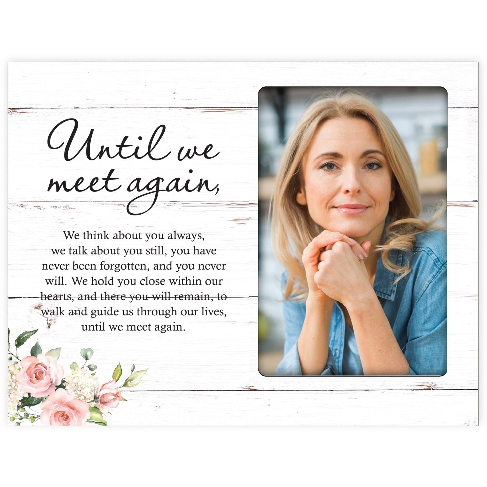 Sentimental Human Memorial Photo Frame Gift Bereavement Gift Idea - Until we meet again - LifeSong Milestones