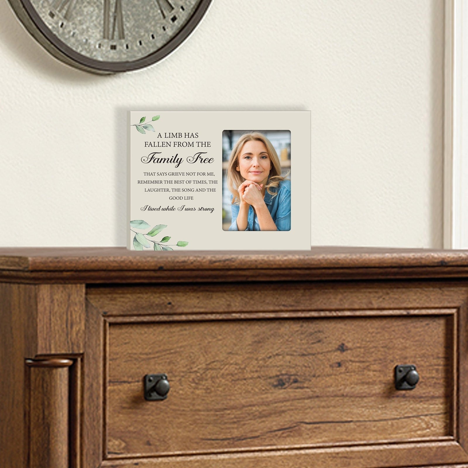 Sentimental Human Memorial Photo Frame Gift Bereavement Gift Ideas - A limb has Fallen - LifeSong Milestones