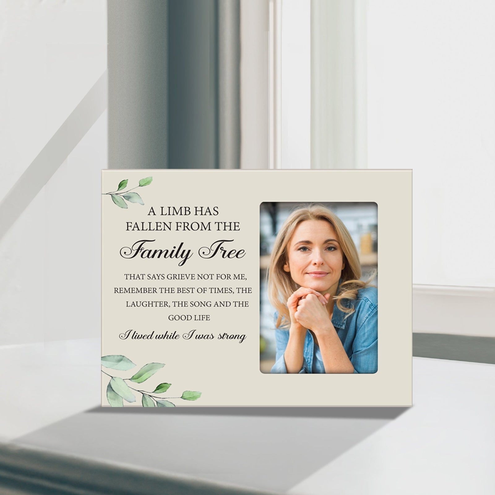 Sentimental Human Memorial Photo Frame Gift Bereavement Gift Ideas - A limb has Fallen - LifeSong Milestones