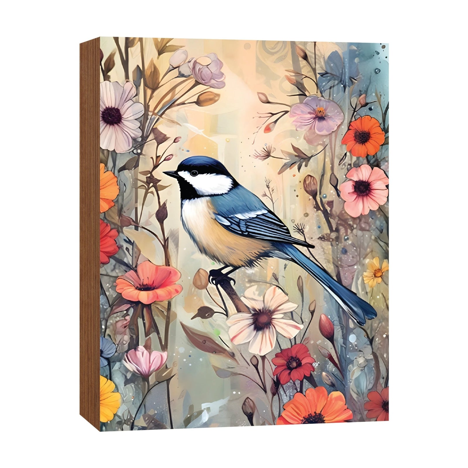 Spring Bird Tabletop Décor — Handcrafted Wood Shelf Sitter for Home & Mantel Display - LifeSong Milestones