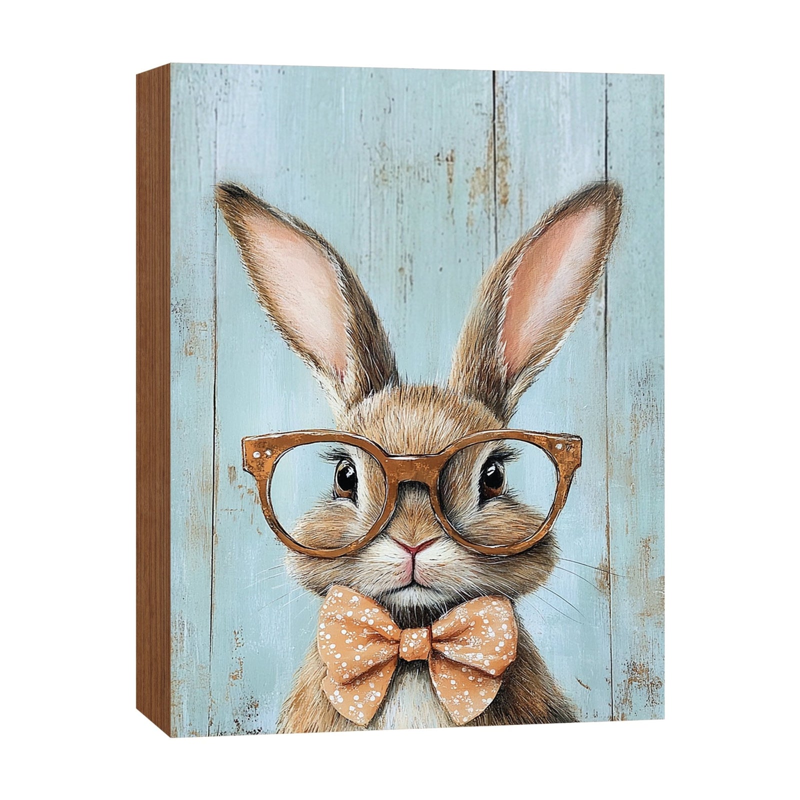 Spring Bunny Shelf Sitter 4.5x6 — Handcrafted Birch Wood Easter Shelf Décor | Bunny Gift for Her - LifeSong Milestones