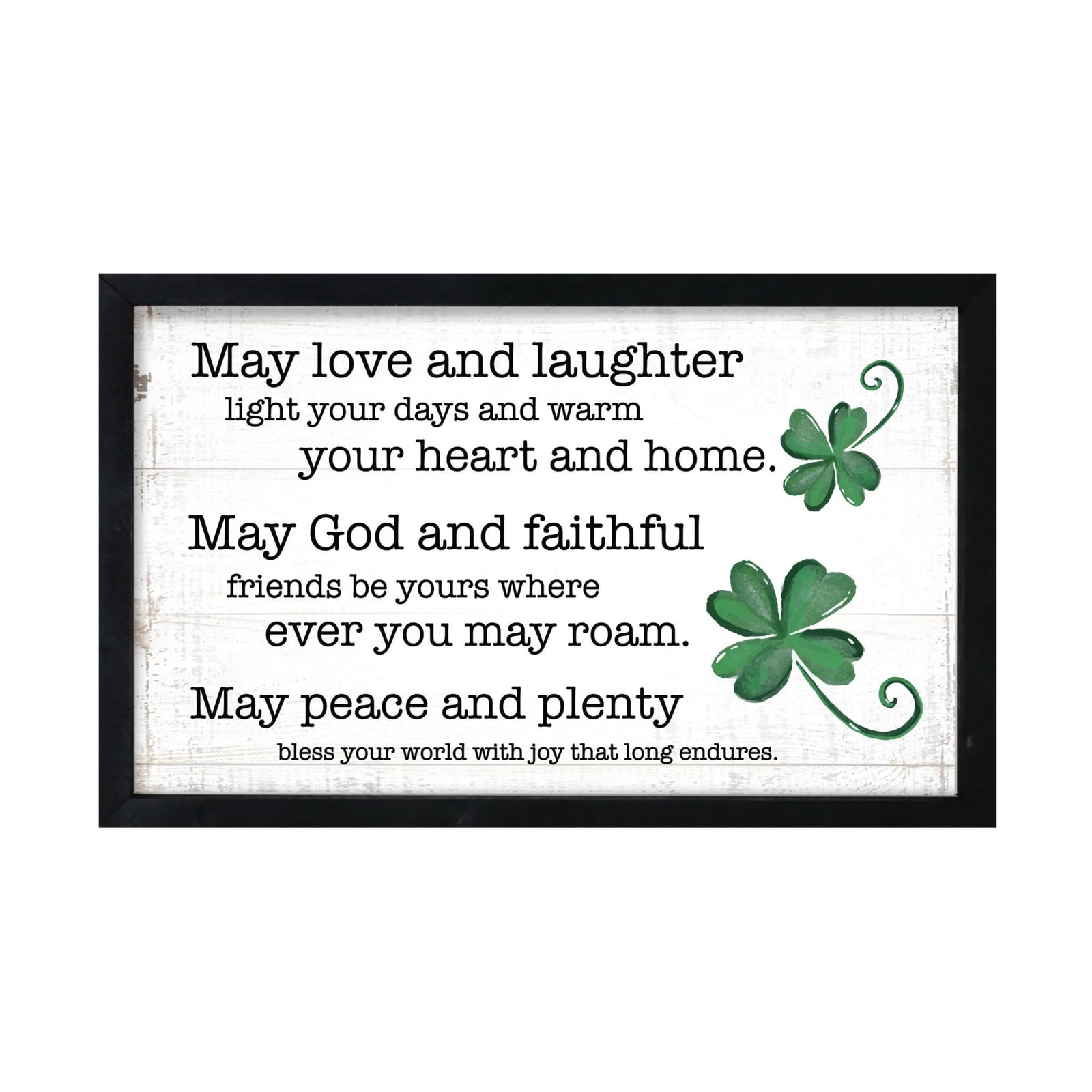 St. Patrick's Day Framed Shadow Box For Home Decor and Gift Ideas - LifeSong Milestones
