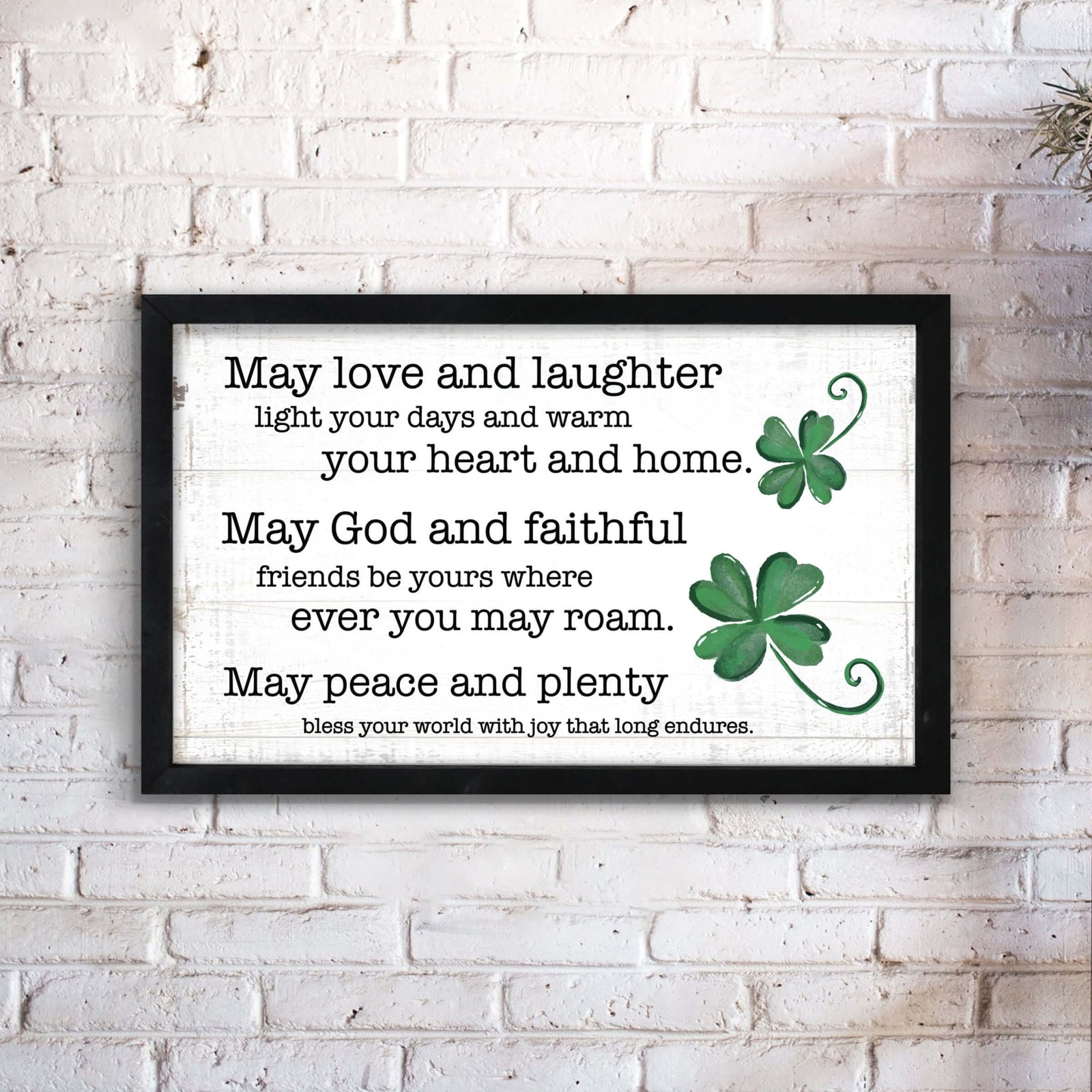 St. Patrick's Day Framed Shadow Box For Home Decor and Gift Ideas - LifeSong Milestones
