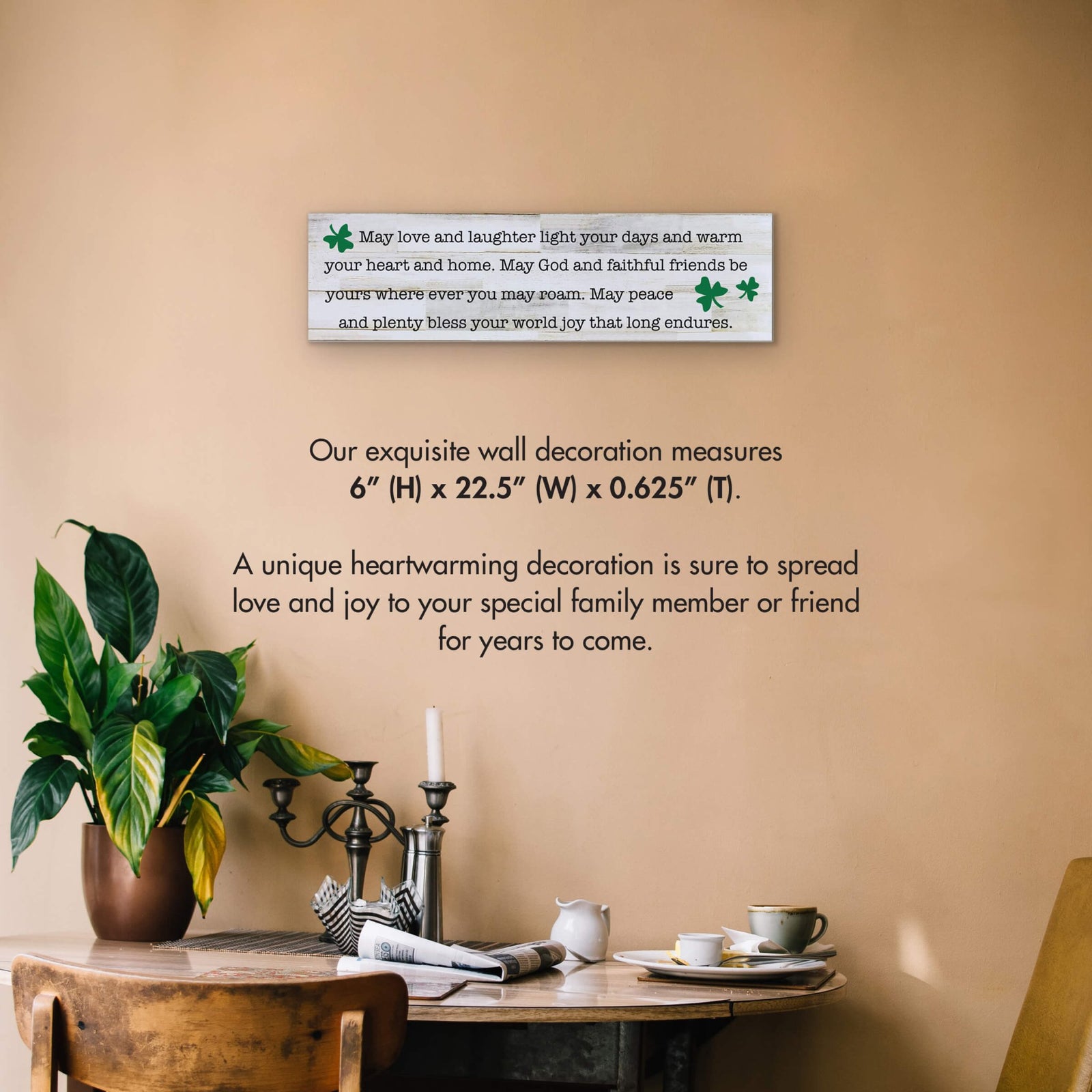 St. Patrick's Day Hanging Wooden Art Sign For Home Decor - LifeSong Milestones