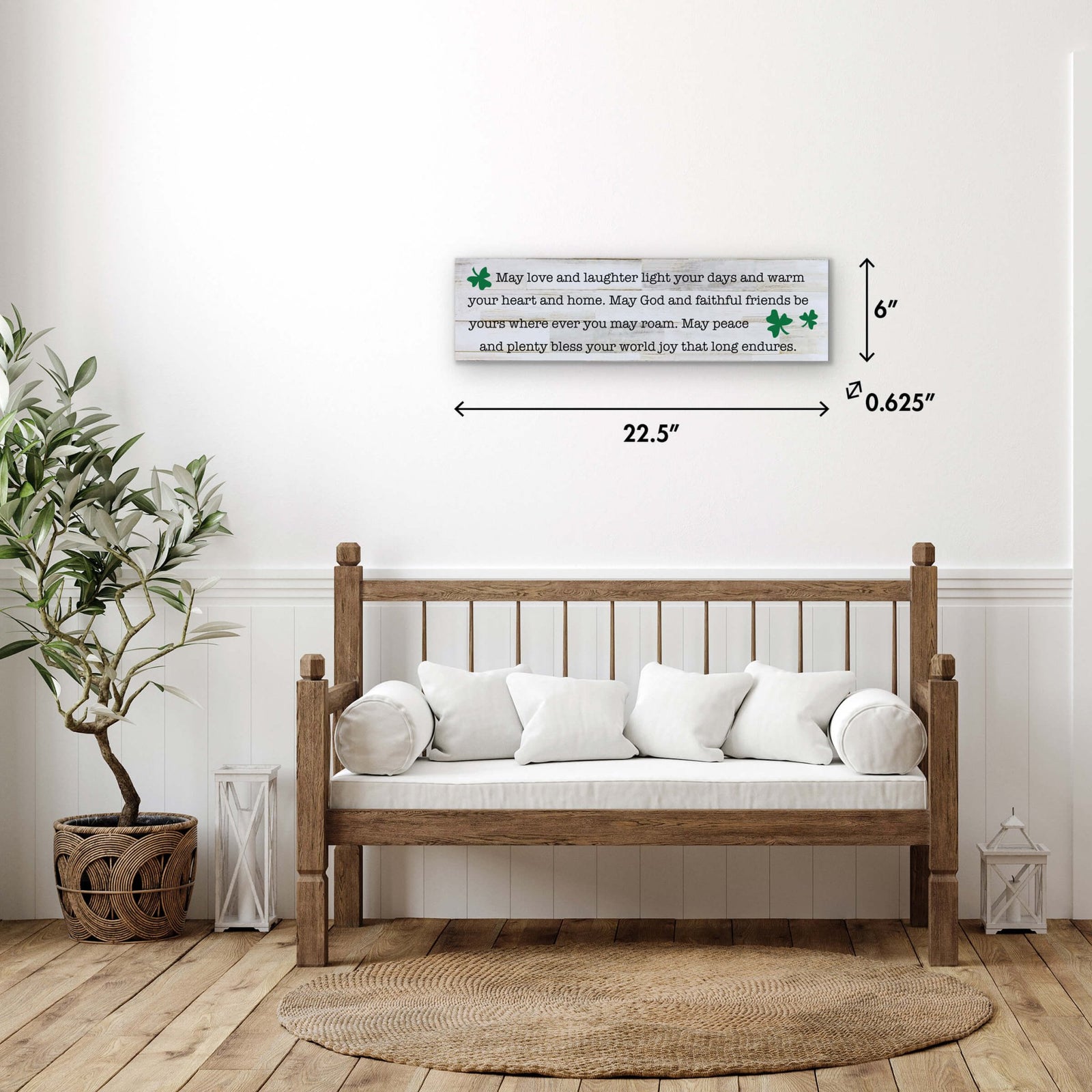 St. Patrick's Day Hanging Wooden Art Sign For Home Decor - LifeSong Milestones