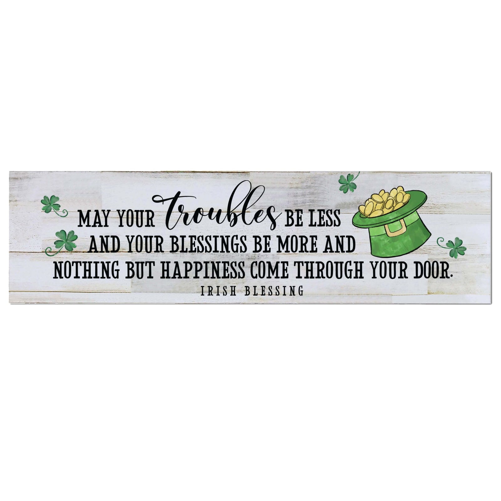 St. Patrick's Day Hanging Wooden Art Sign For Home Decor - LifeSong Milestones