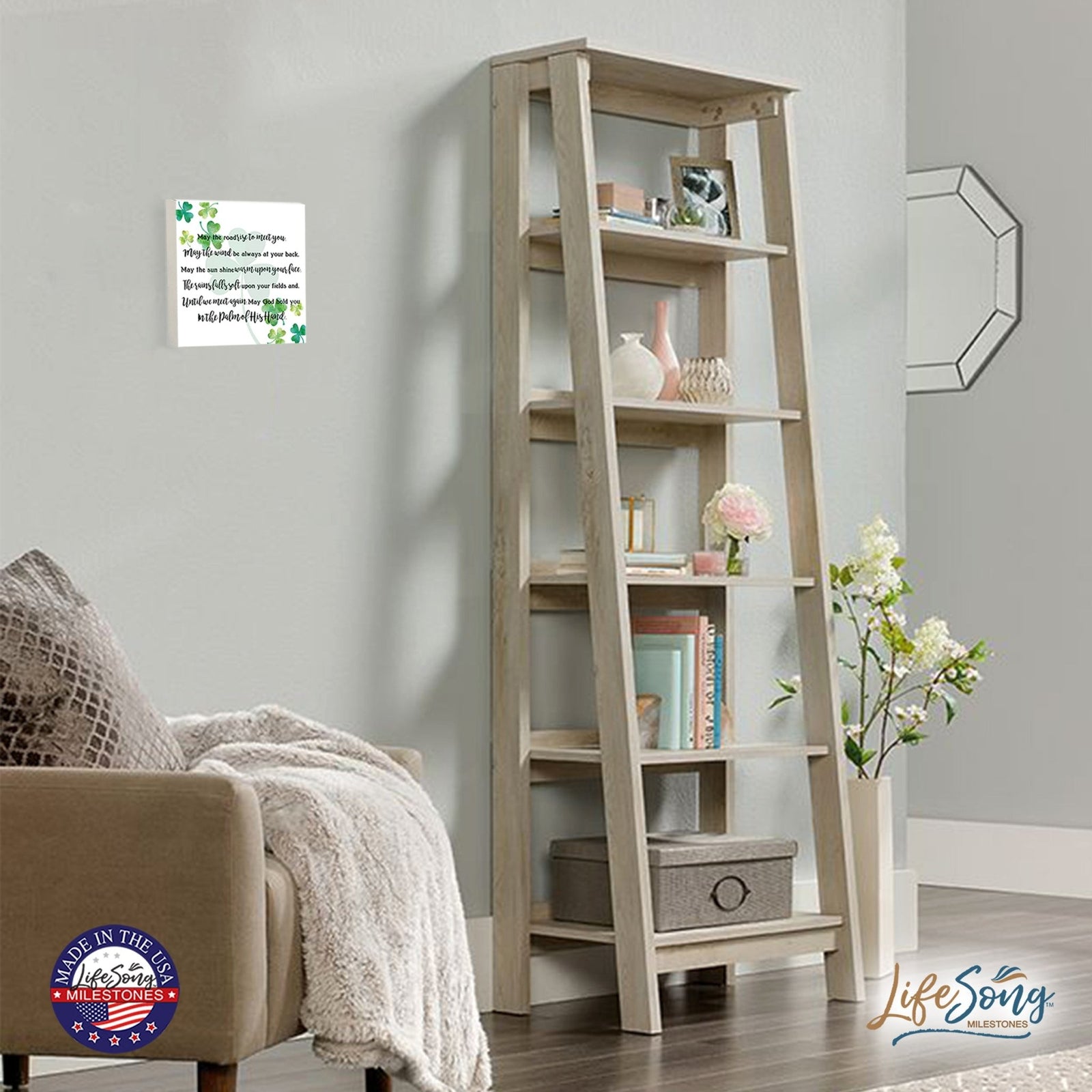 St. Patrick's Day Irish Everyday Shadow Box 6x6 - May The Road Rise To - LifeSong Milestones