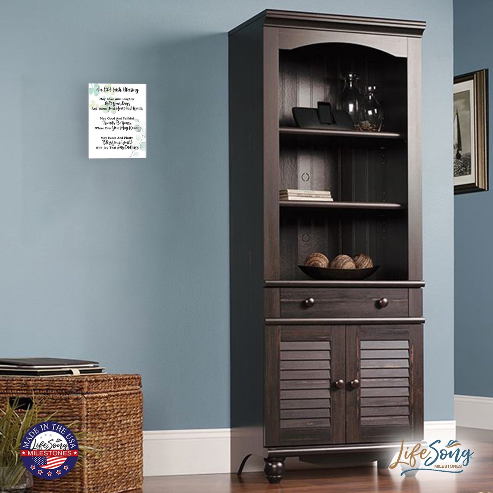 St. Patrick’s Day Irish Everyday Wooden Wall Plaque 6x8 - An Old Irish Blessing - LifeSong Milestones