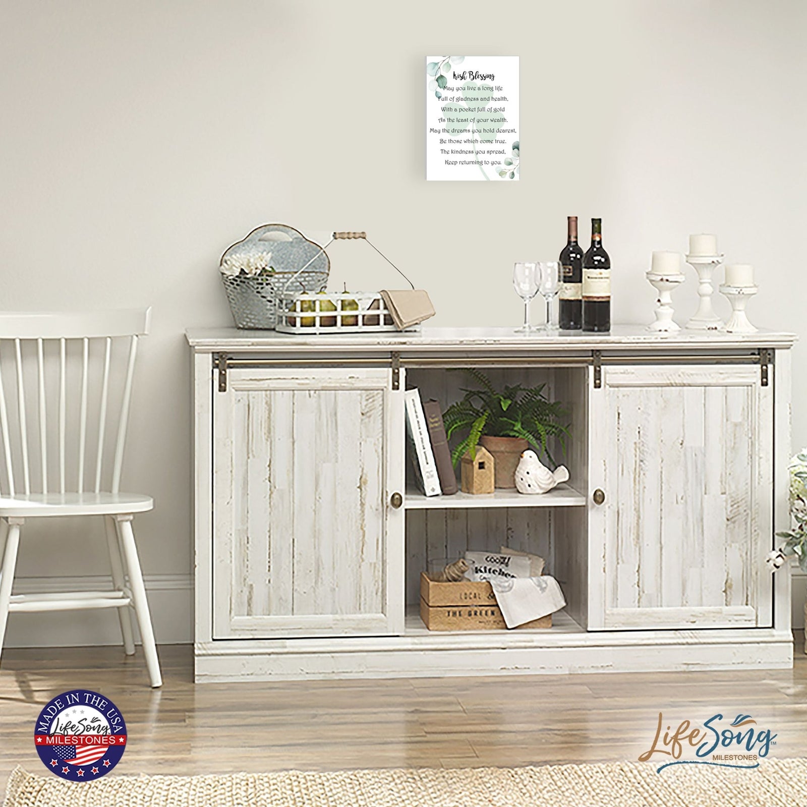 St. Patrick’s Day Irish Everyday Wooden Wall Plaque 6x8 - May You Live A Long - LifeSong Milestones