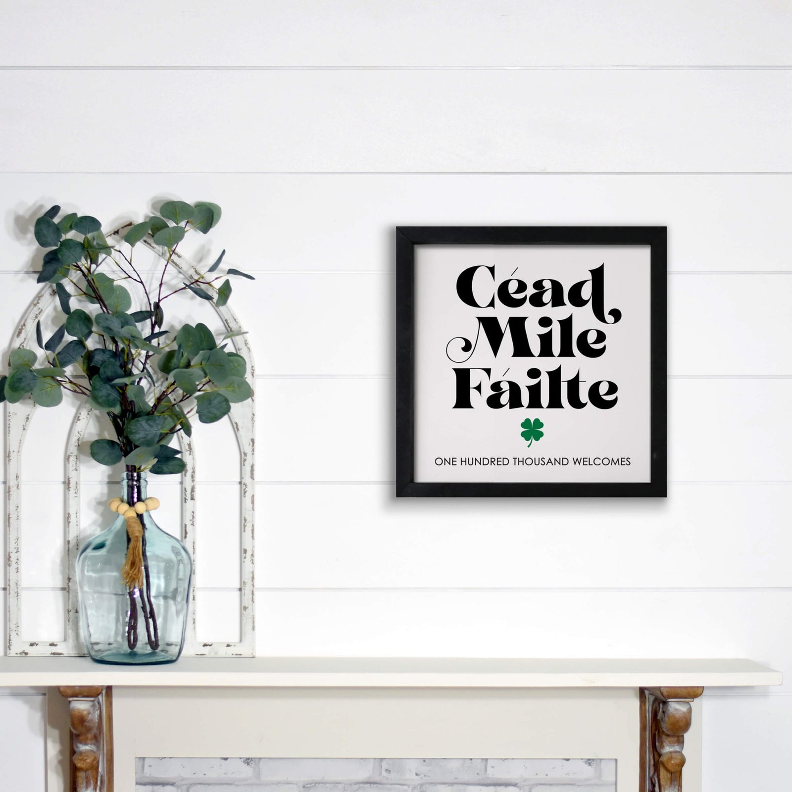 St. Patrick's Day Modern Wooden Framed Shadow Box Home Décor Gift - LifeSong Milestones